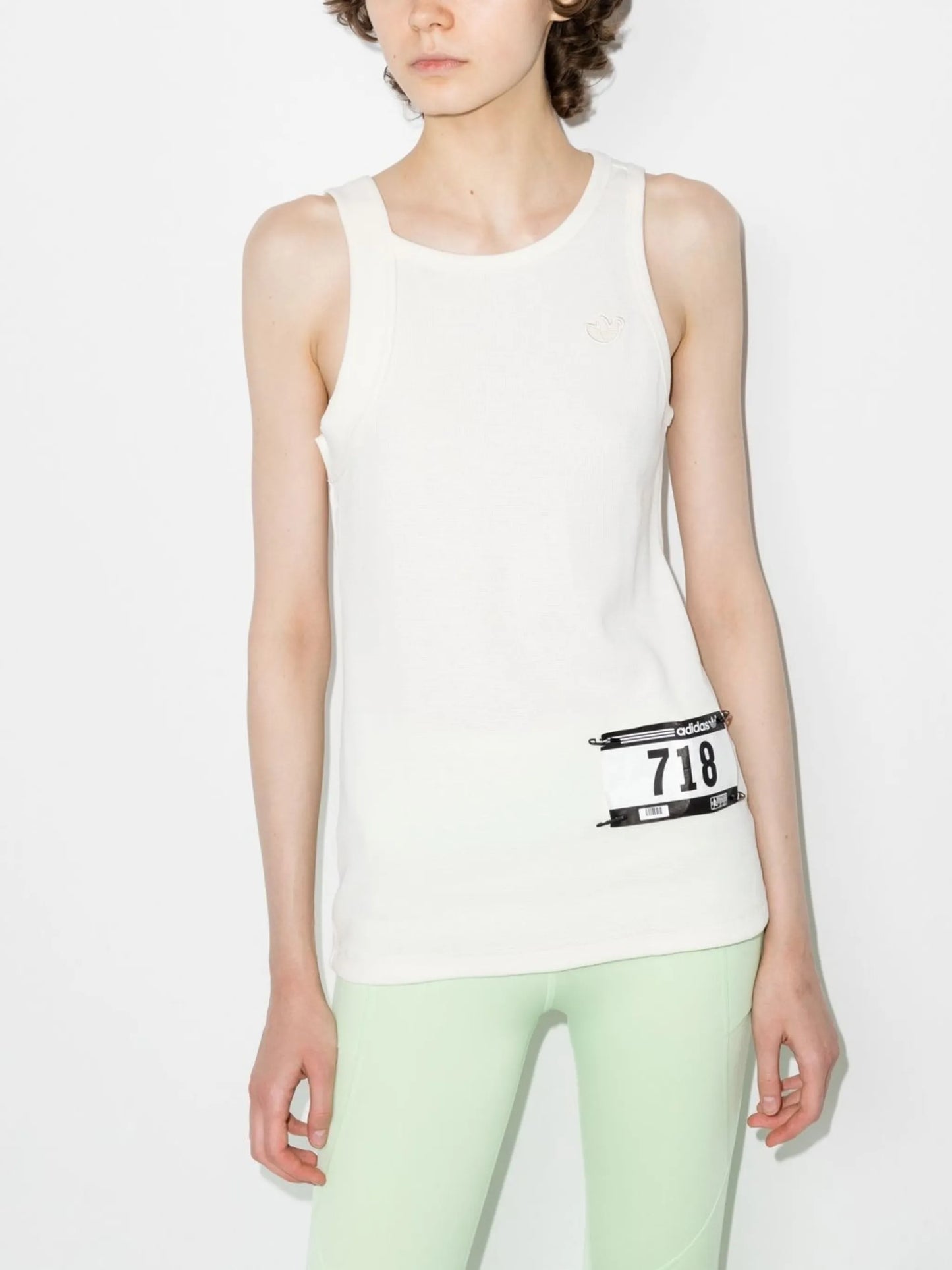 waffle-knit tank top