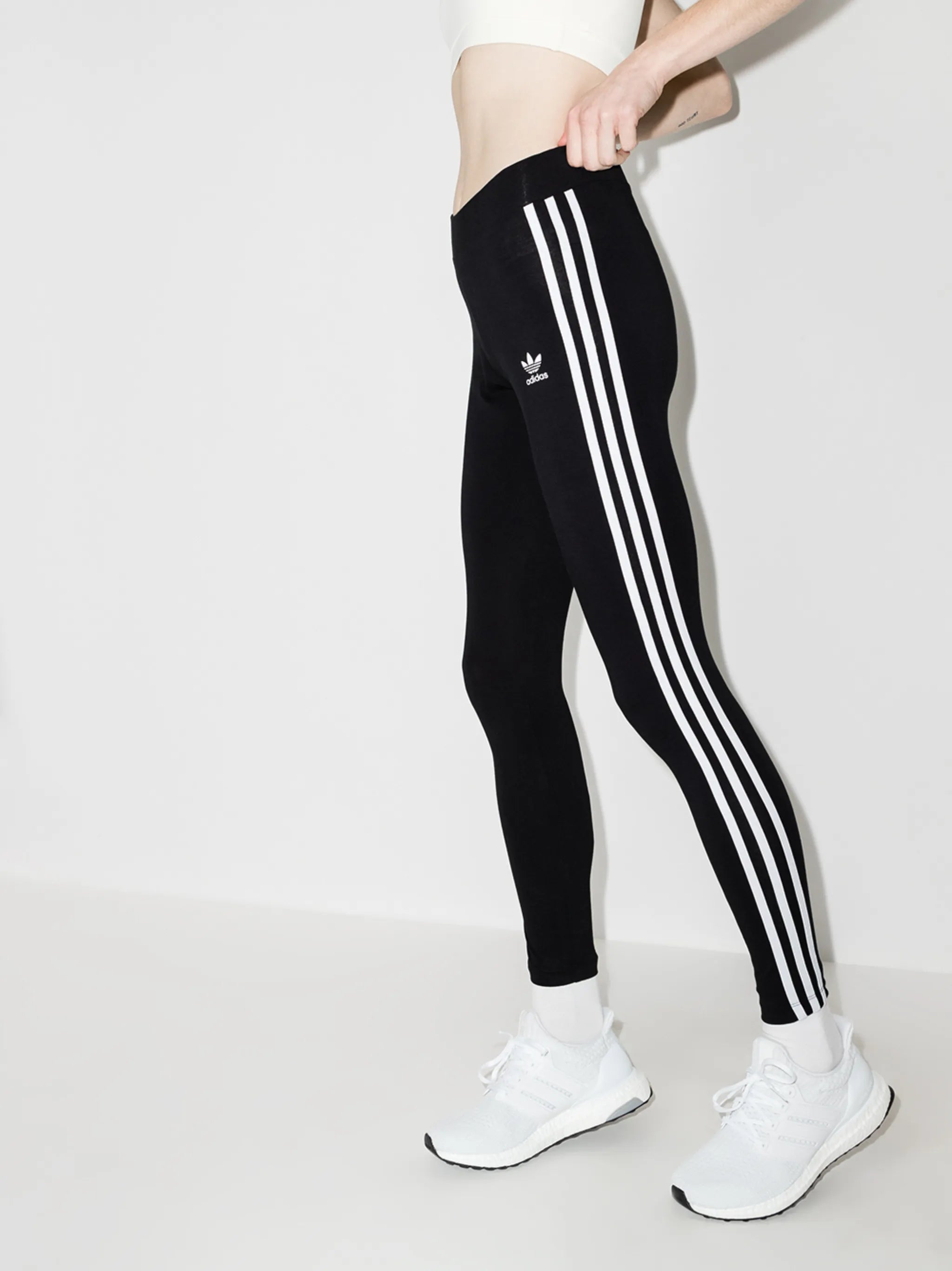 Trefoil-logo performance leggings