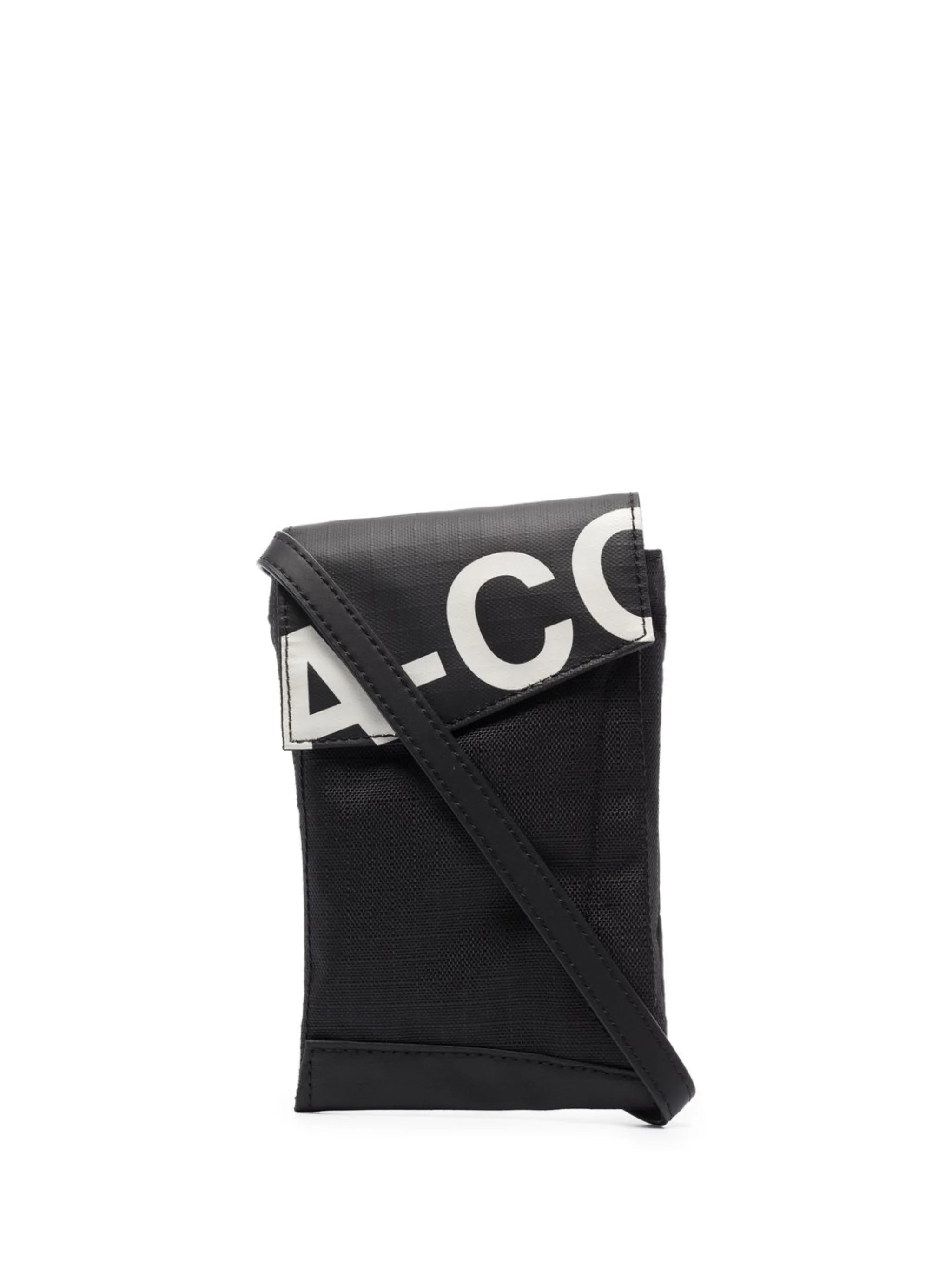logo-print neck pouch