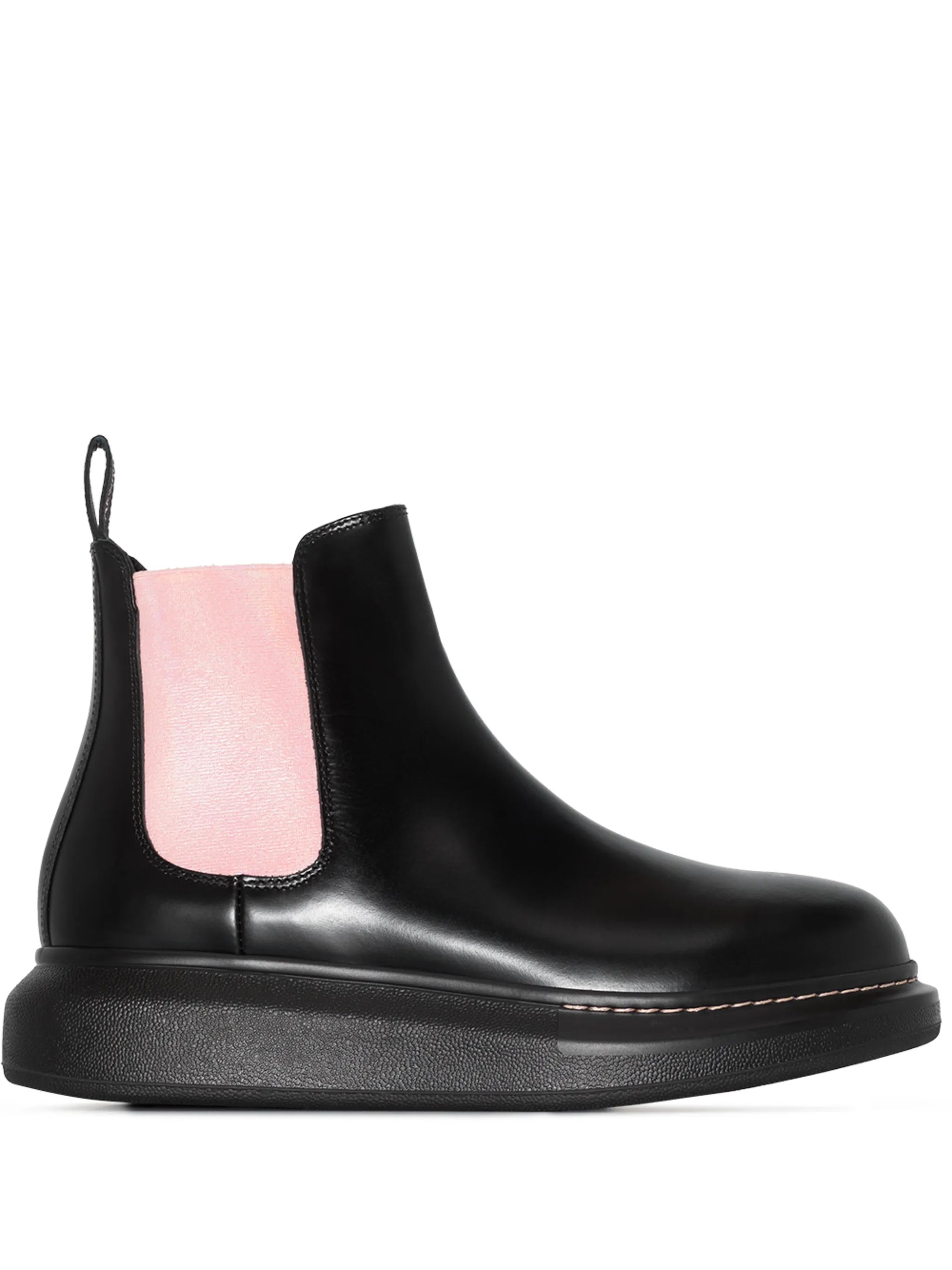 platform sole ankle boots