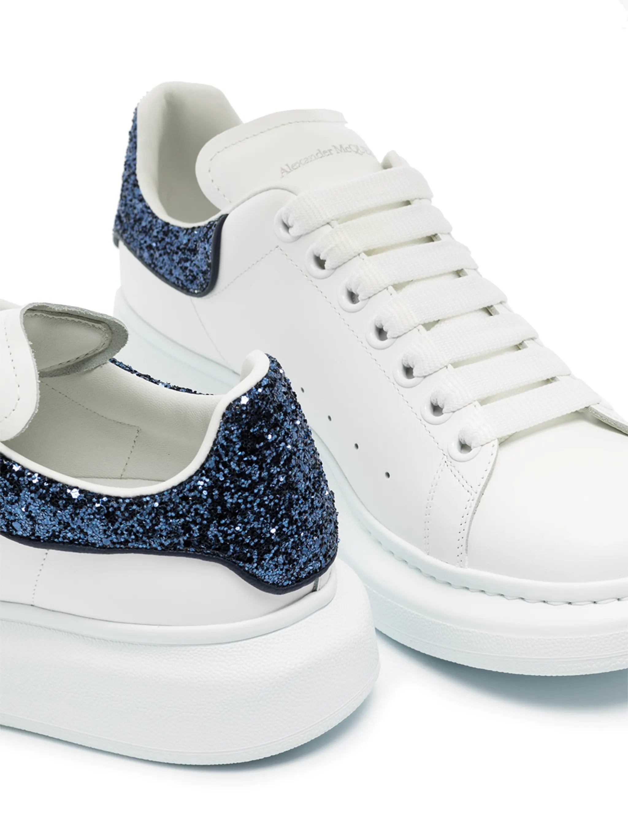 Oversized glitter-detail sneakers