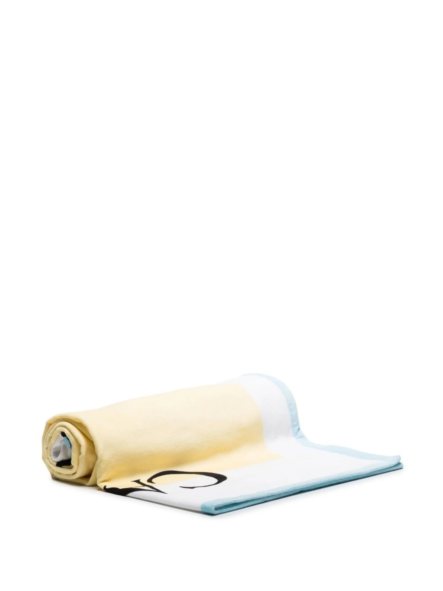 logo-print beach towel