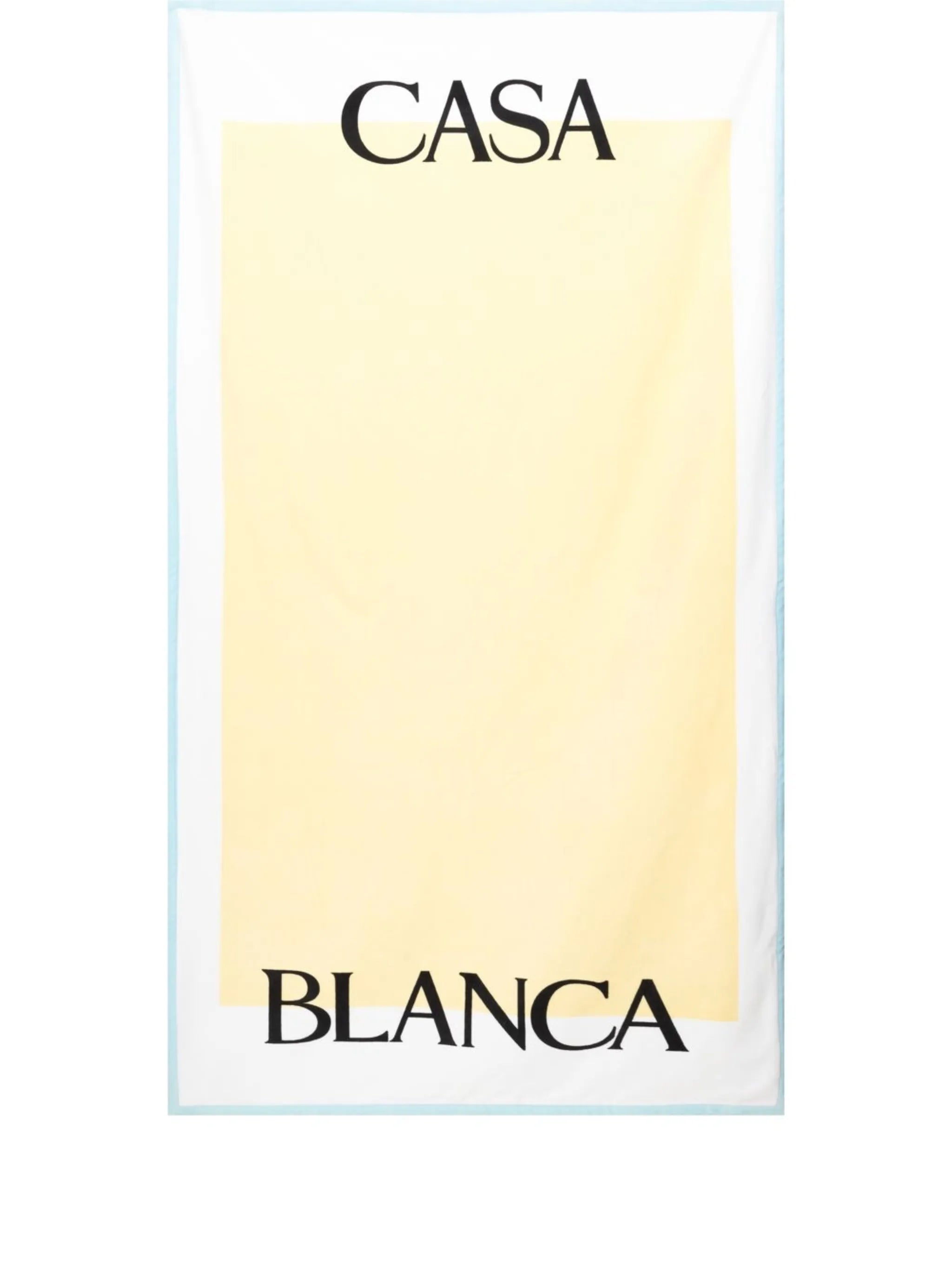logo-print beach towel