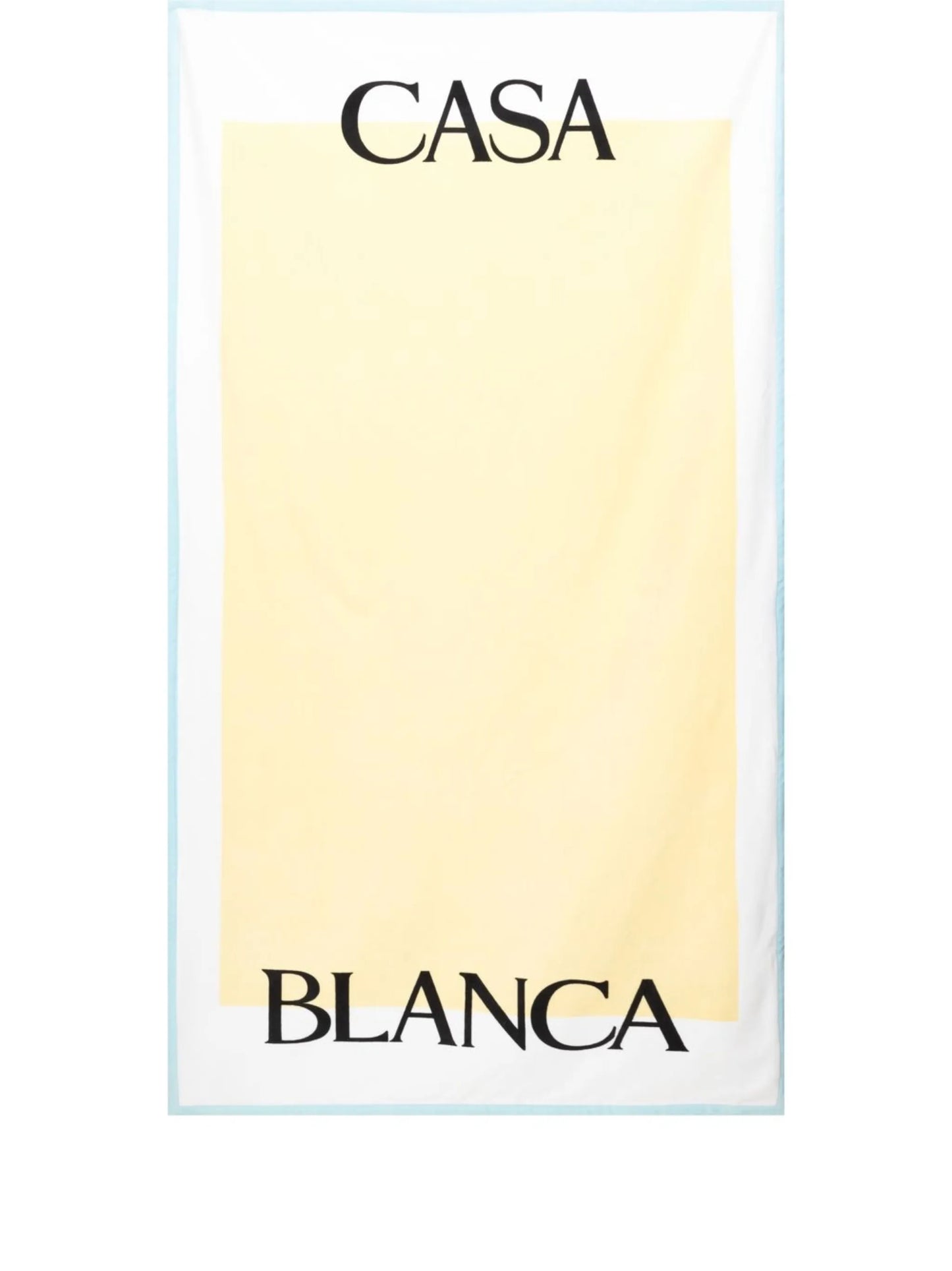 logo-print beach towel