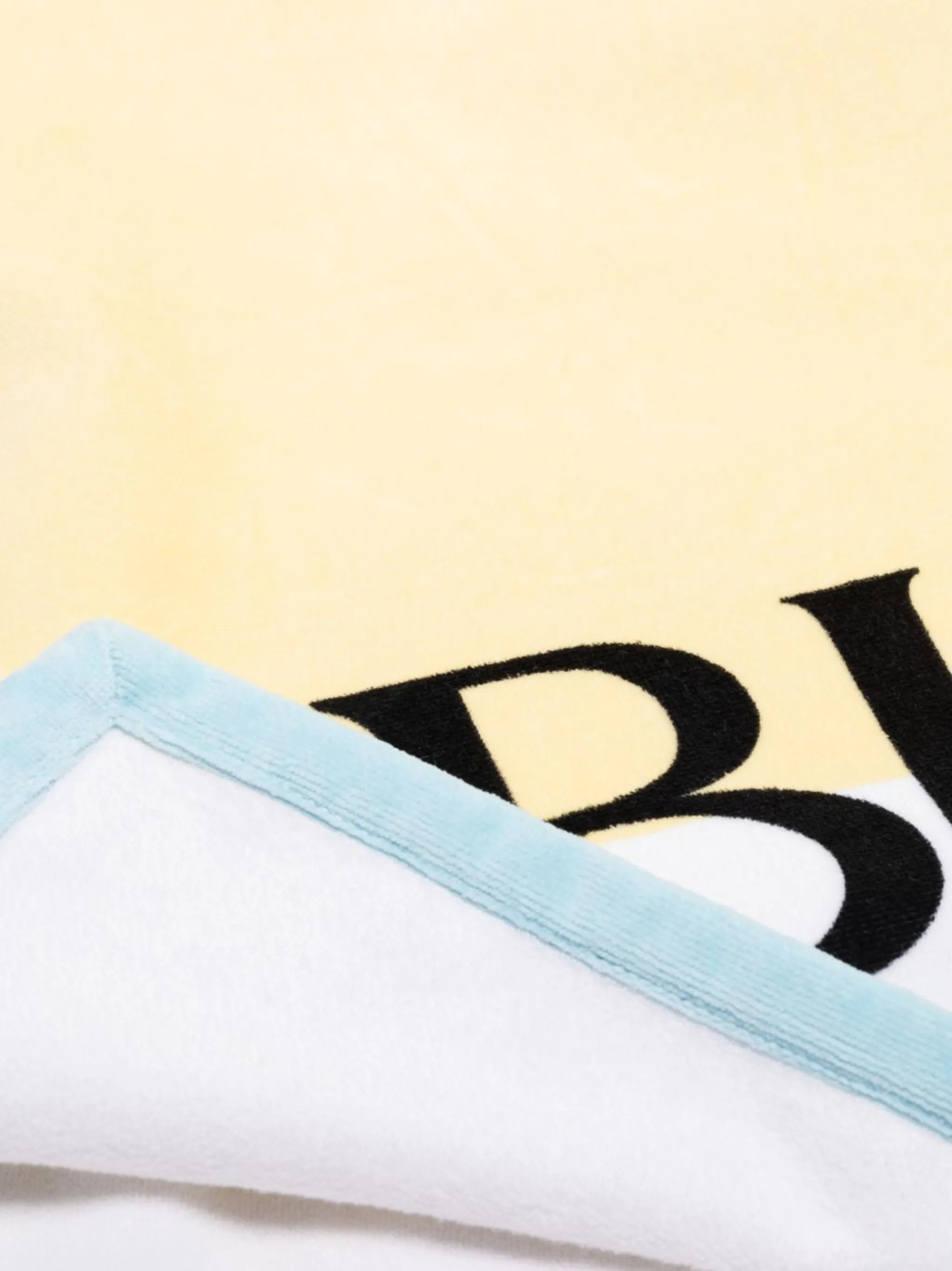 logo-print beach towel