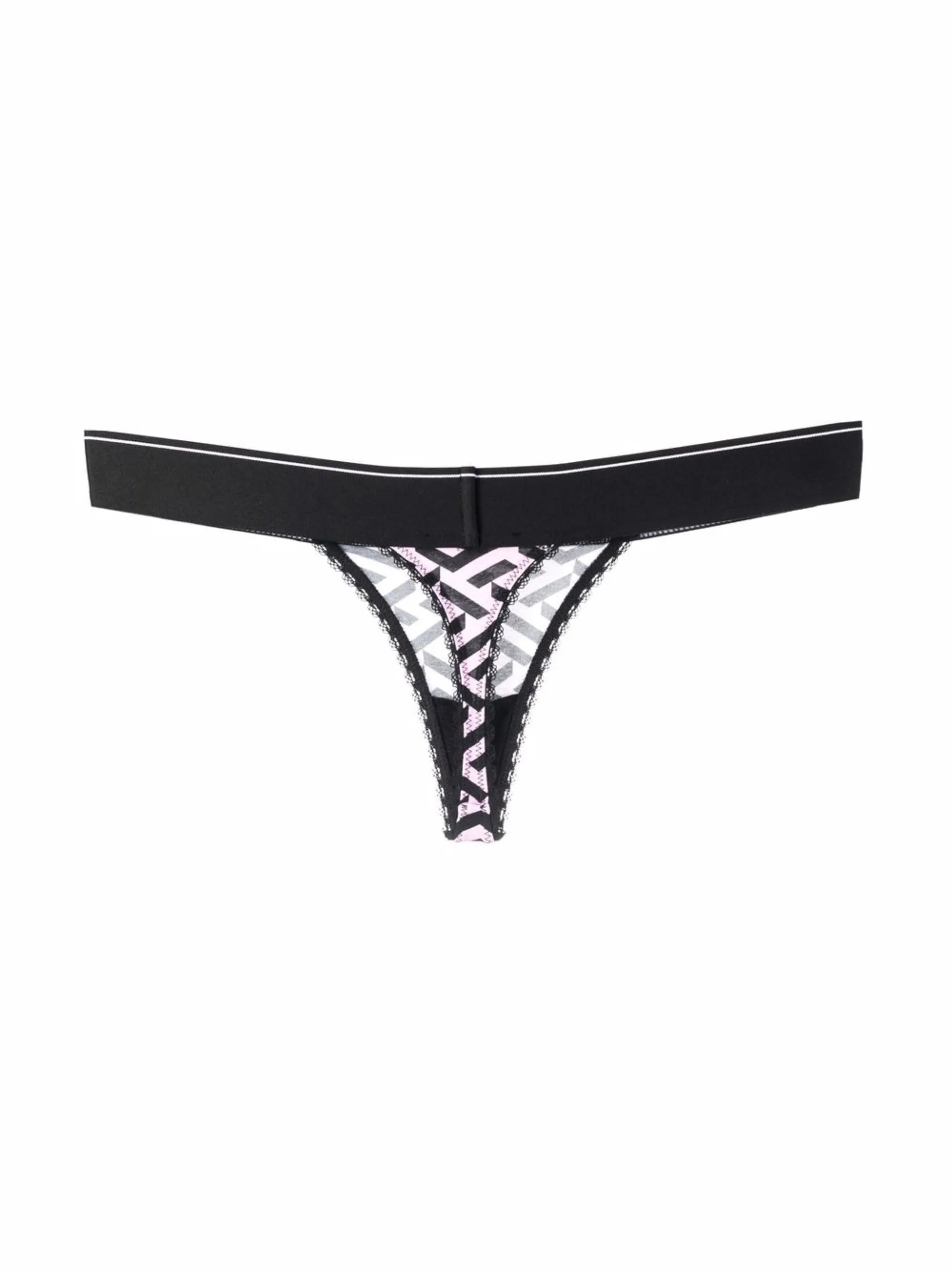La Greca pattern thong