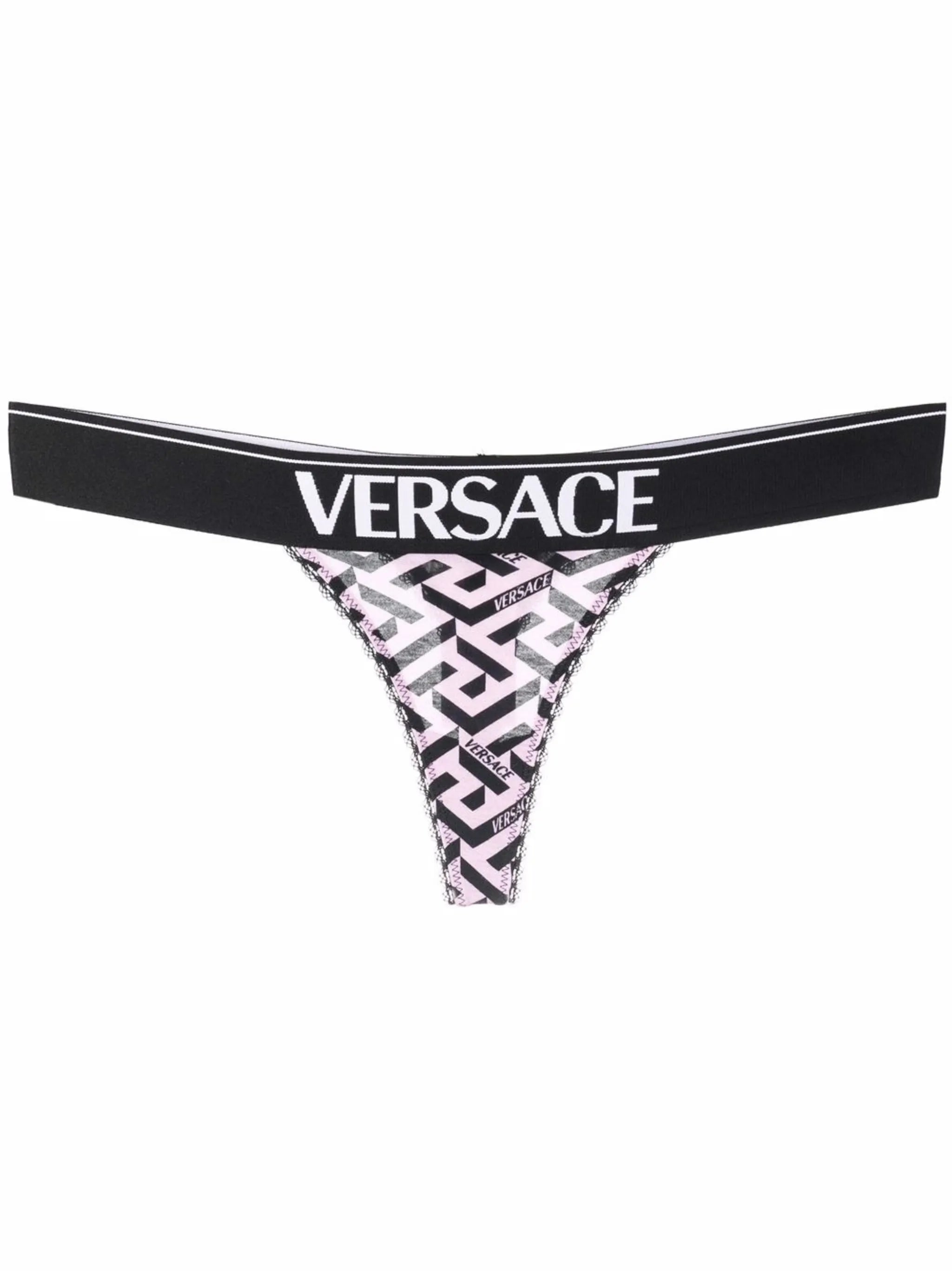 La Greca pattern thong