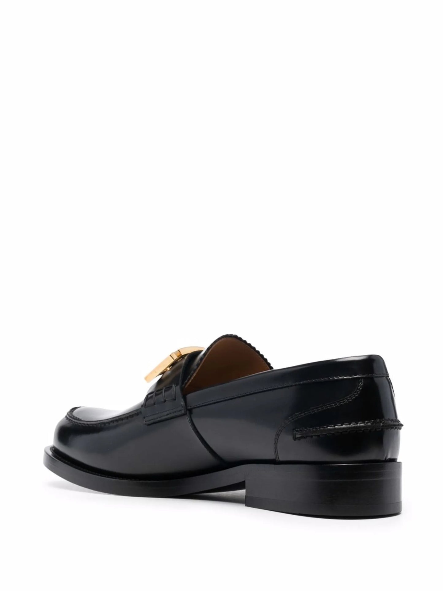 Greca leather loafers