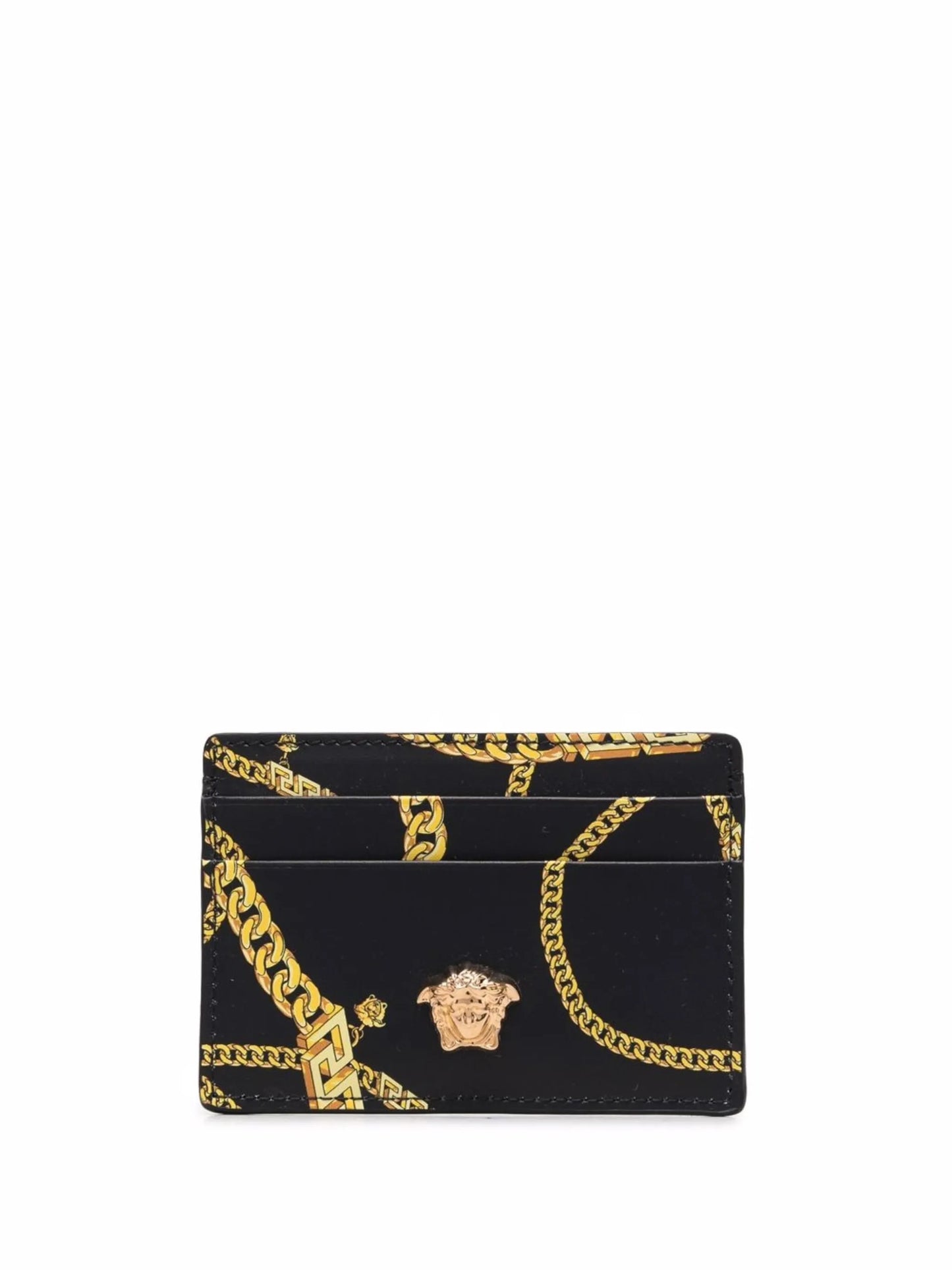 La Medusa chain-print card holder