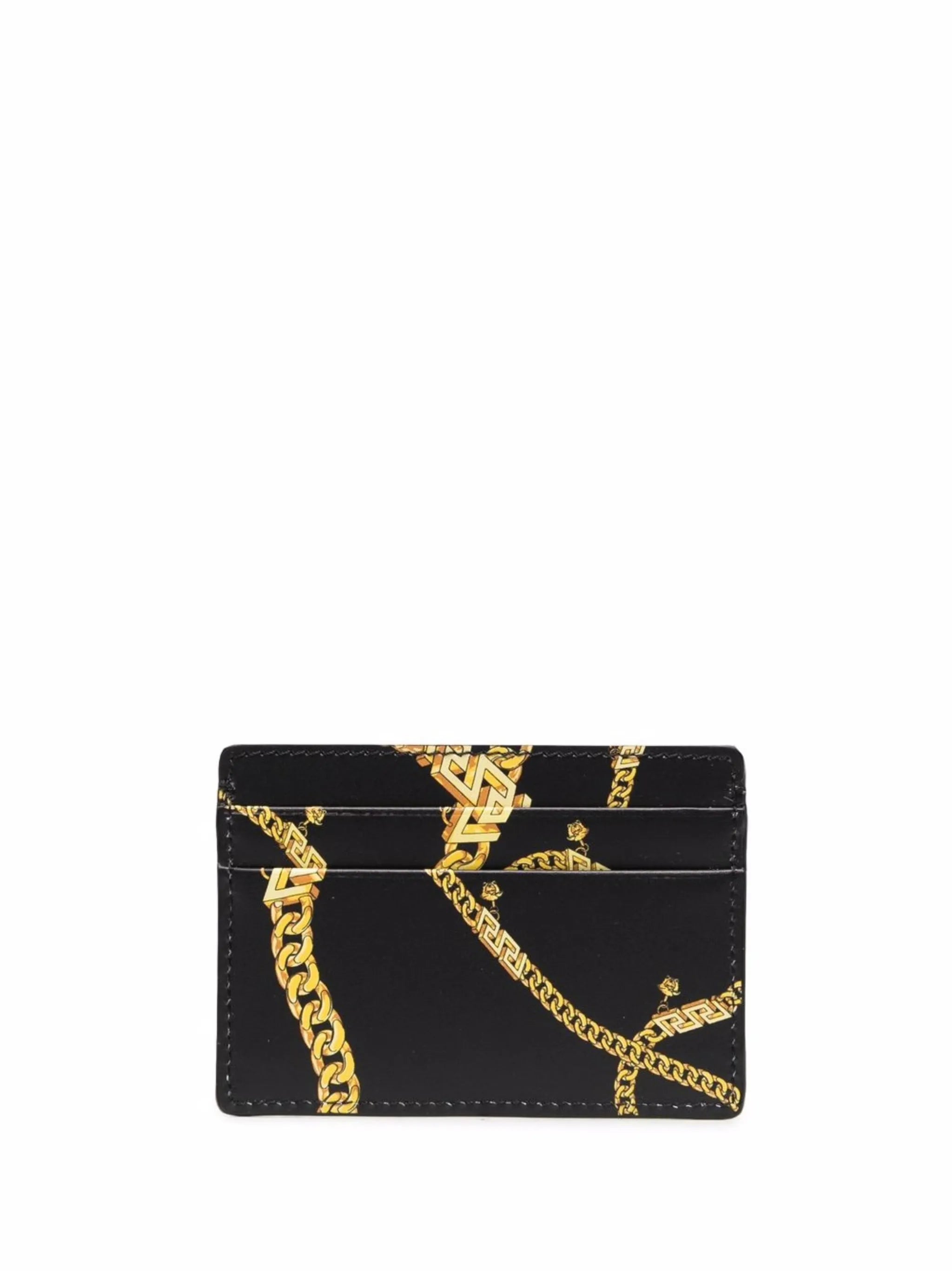 La Medusa chain-print card holder