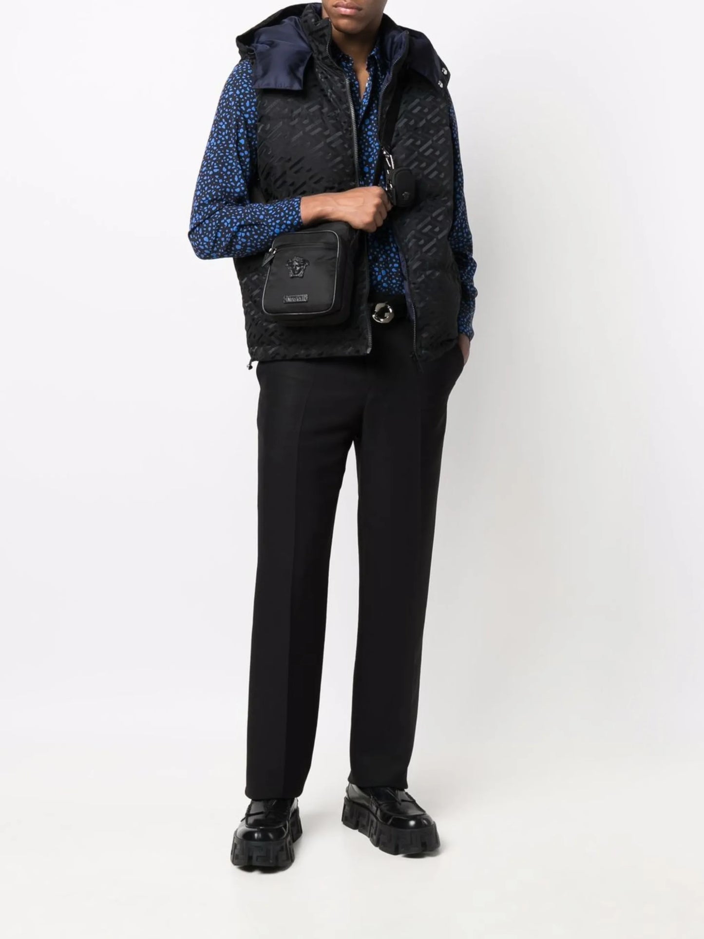 tonal Medusa messenger bag