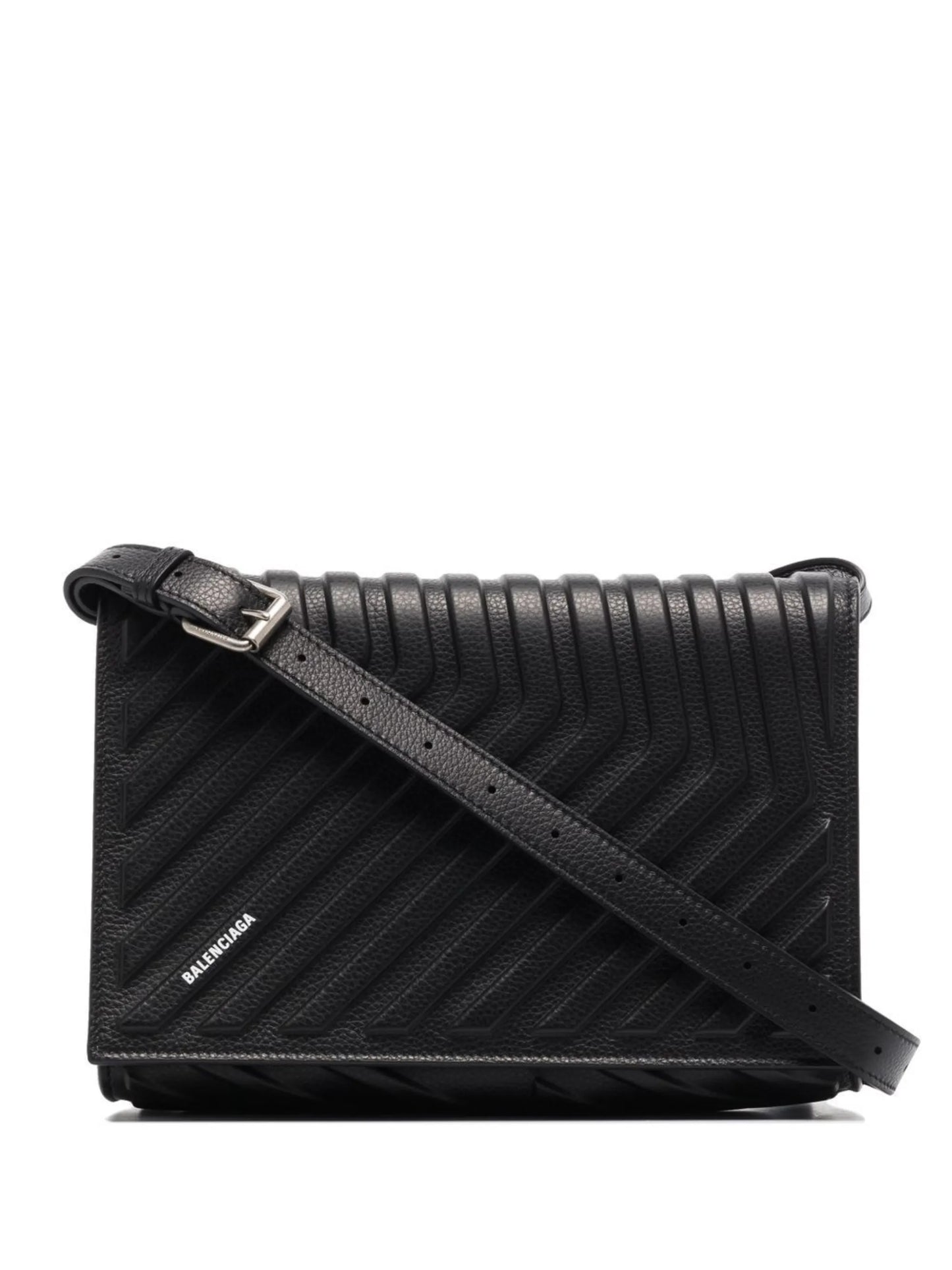 Car Flap adjustable-strap shoulder bag