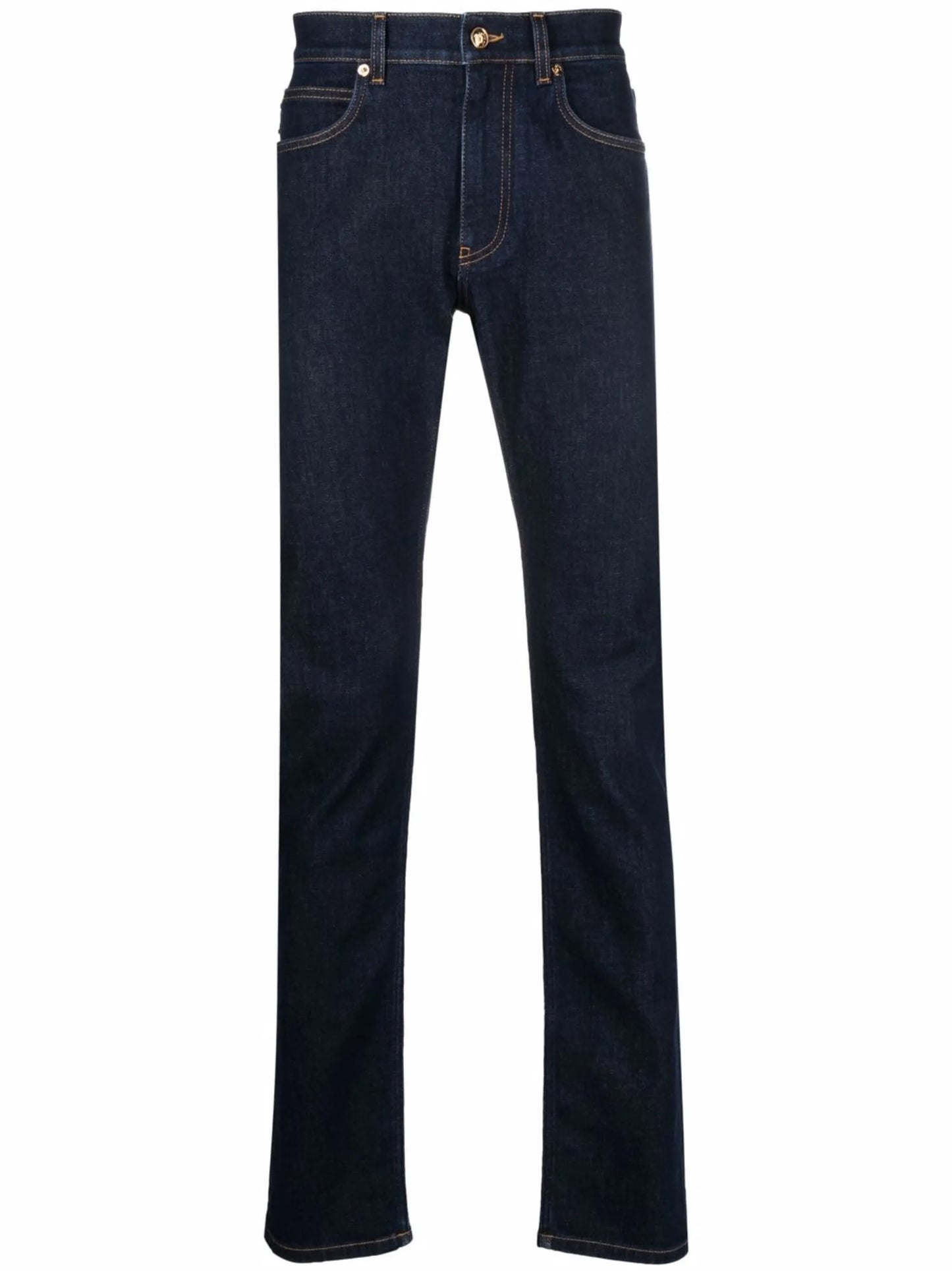 mid-rise slim-fit jeans