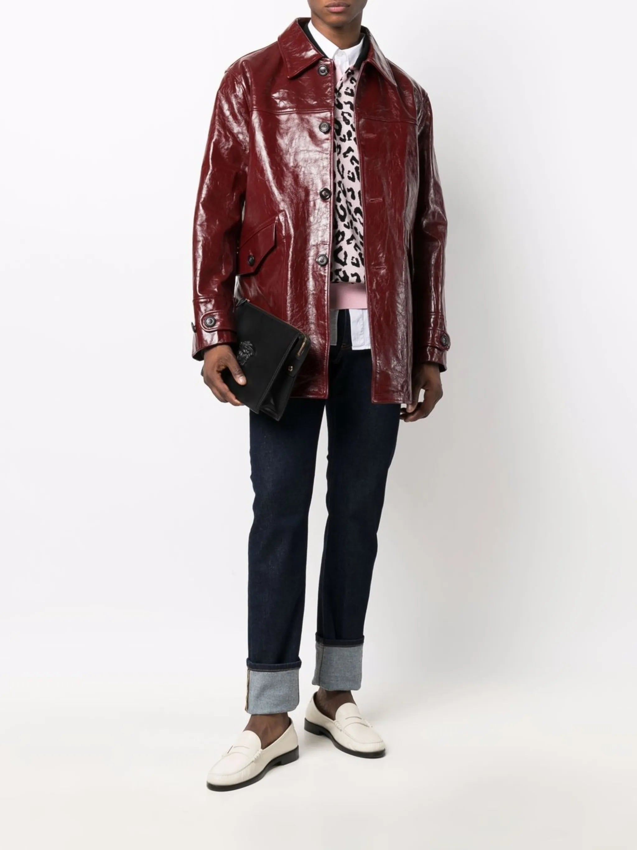 mid-rise slim-fit jeans