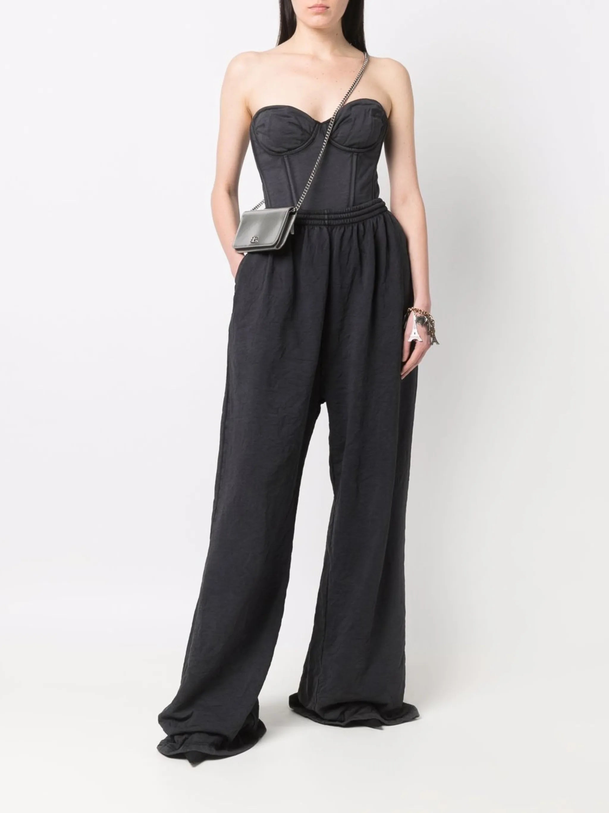 extra long wide leg trousers