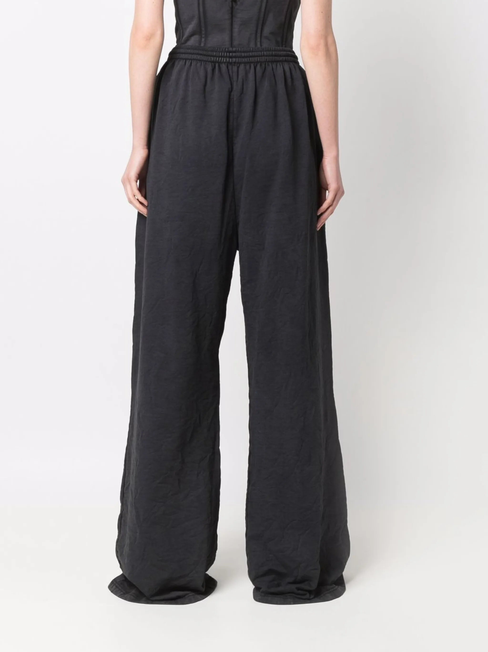 extra long wide leg trousers