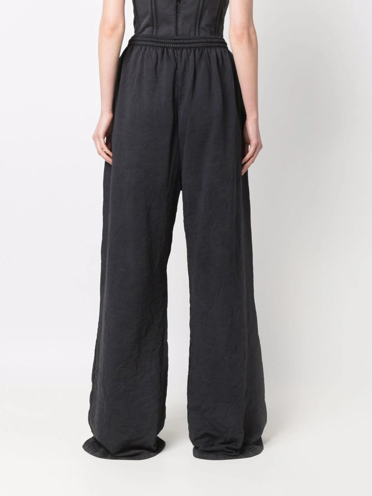 extra long wide leg trousers