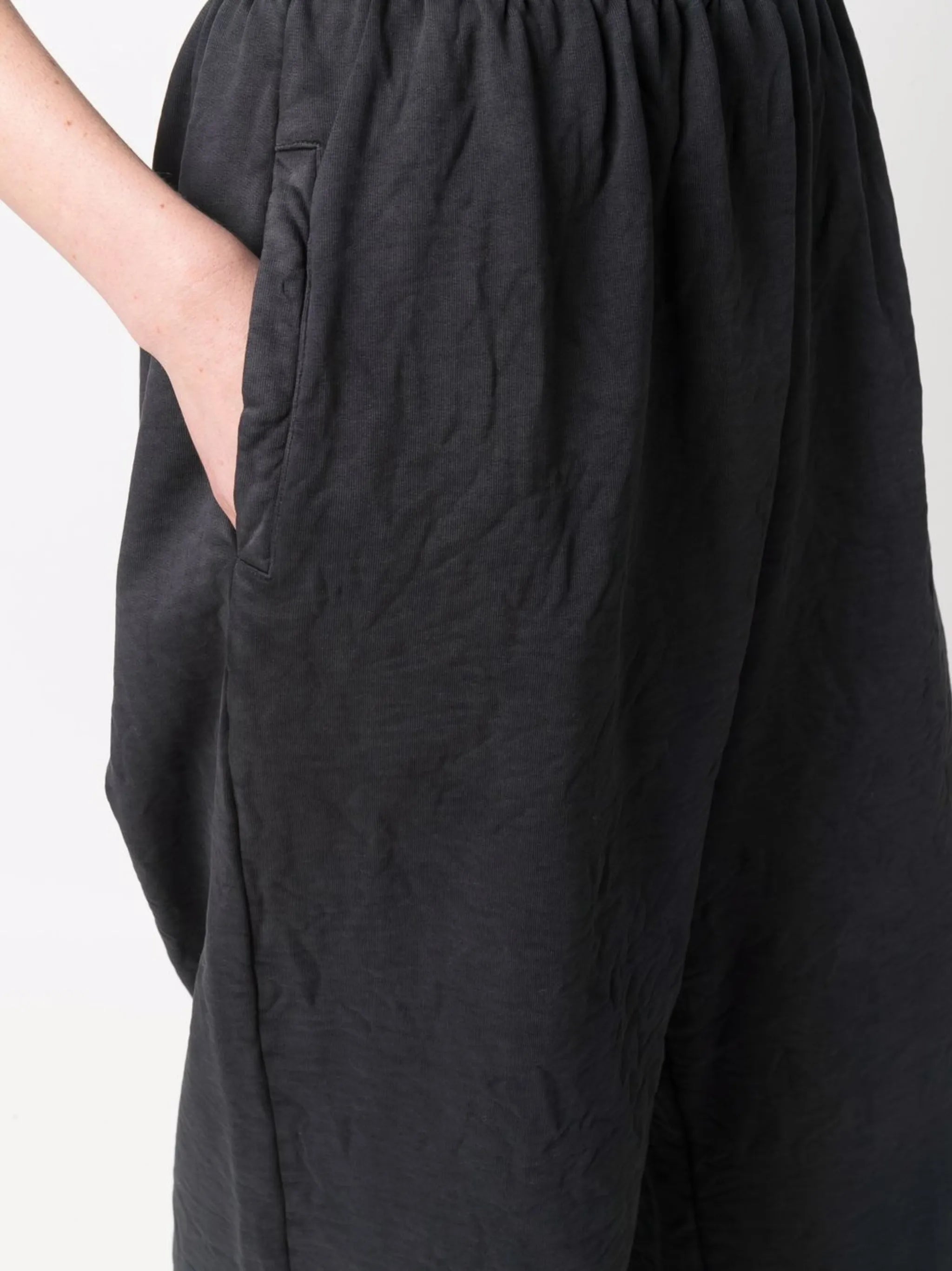 extra long wide leg trousers