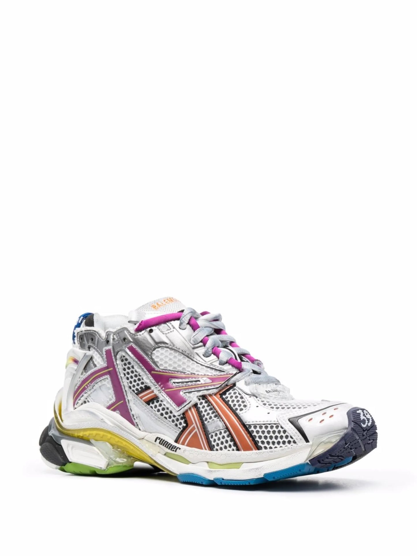 Runner panelled low-top sneakers