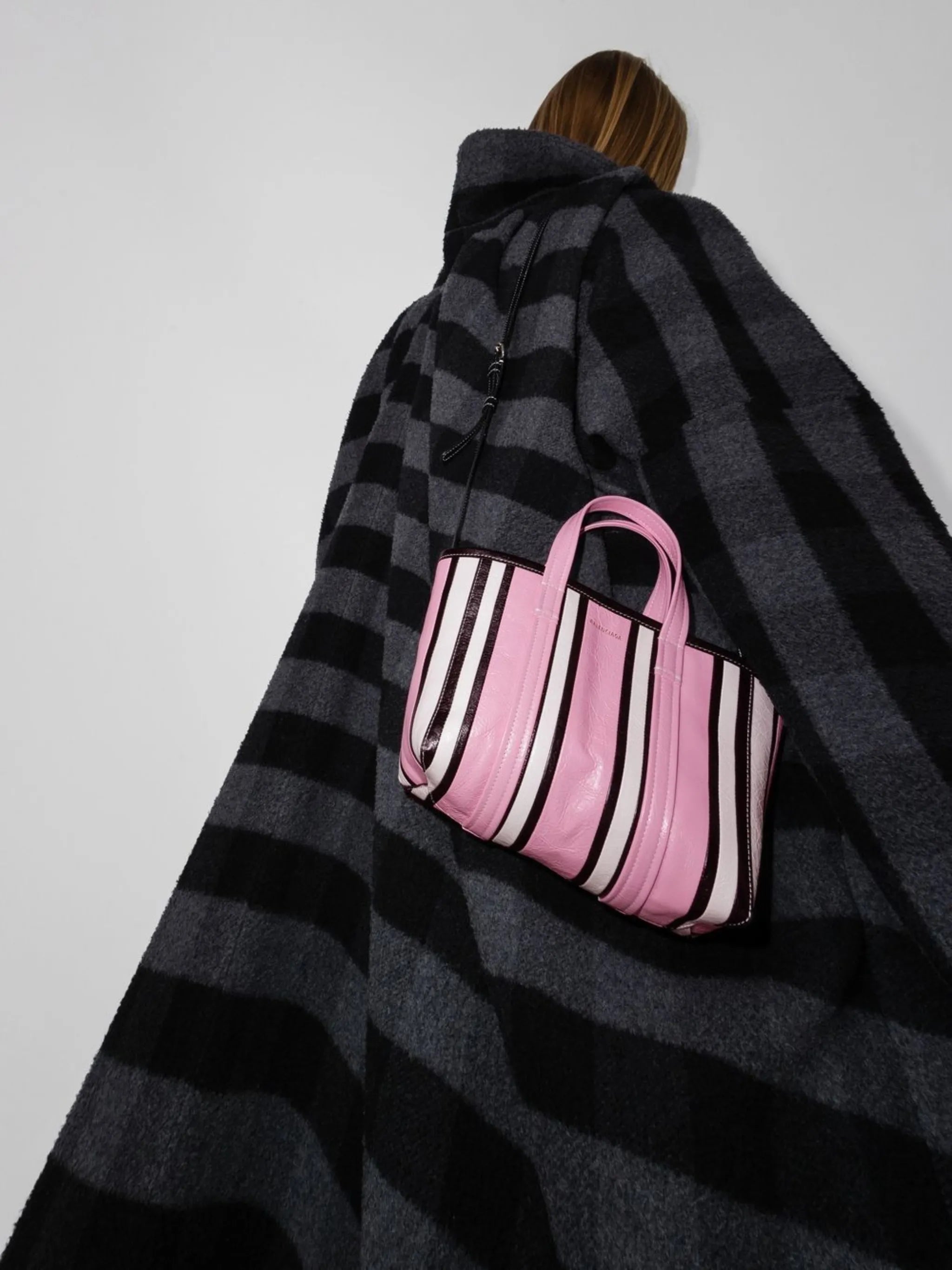 small Barbes East-West striped shopper tote