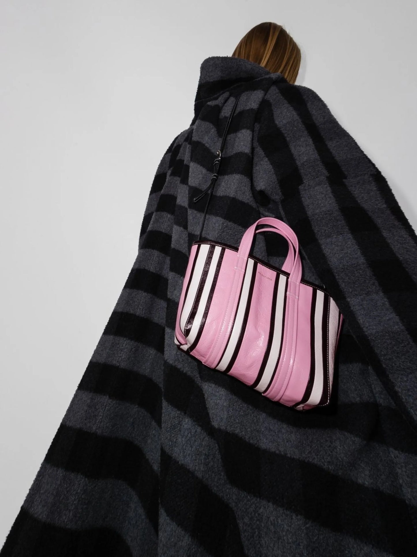 small Barbes East-West striped shopper tote