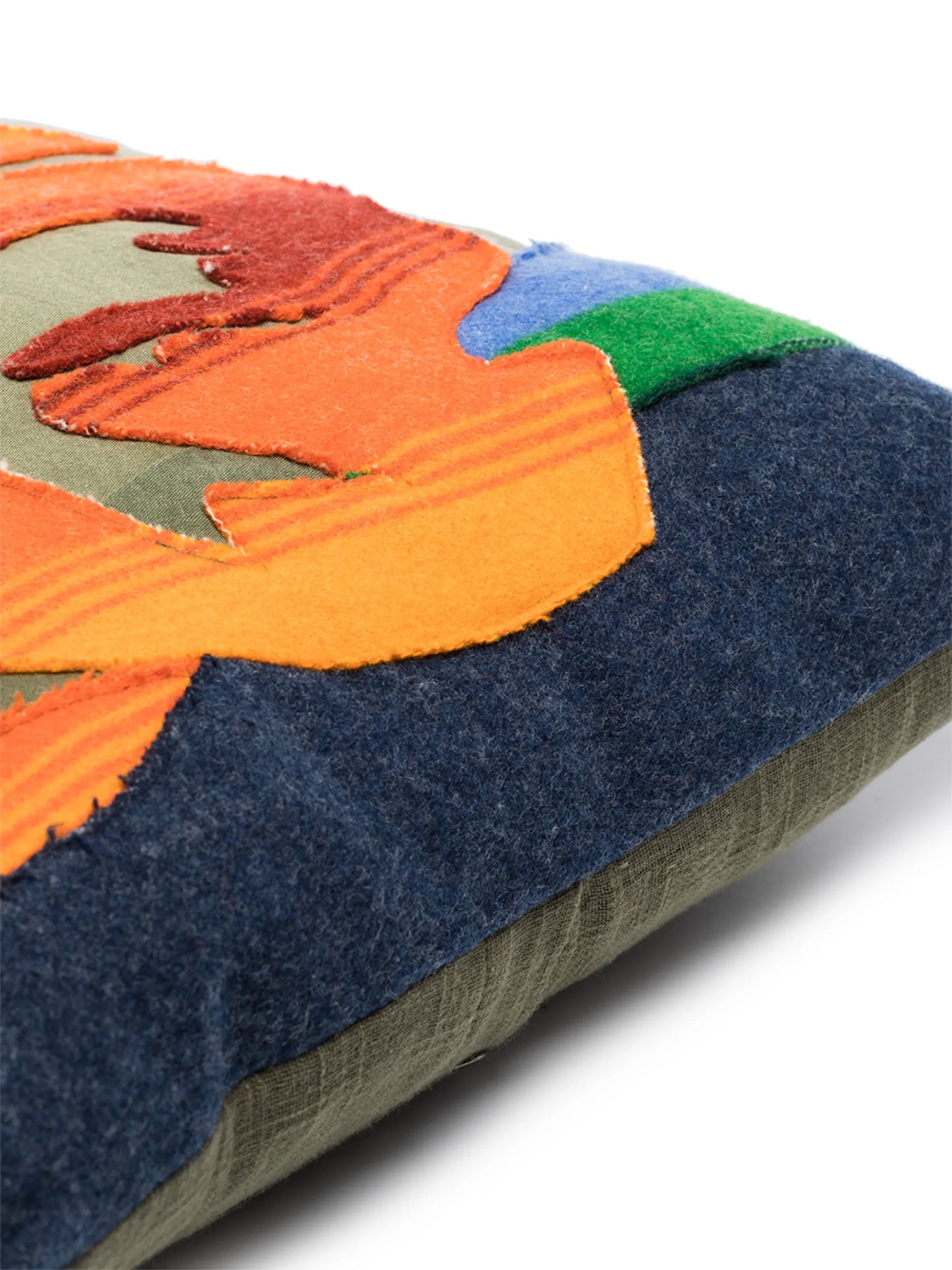 Sunset patchwork cushion