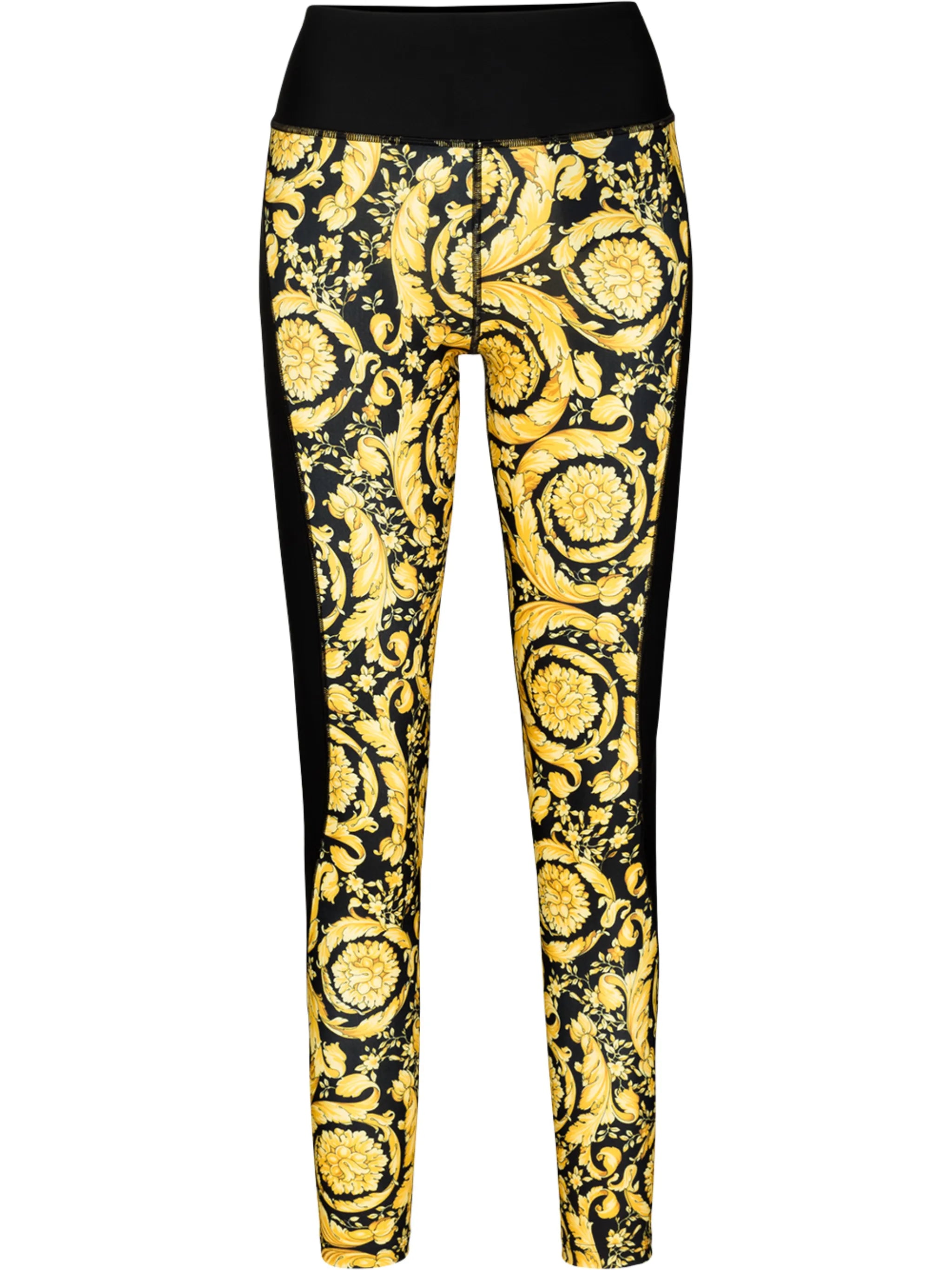 Barocco print high-waisted leggings
