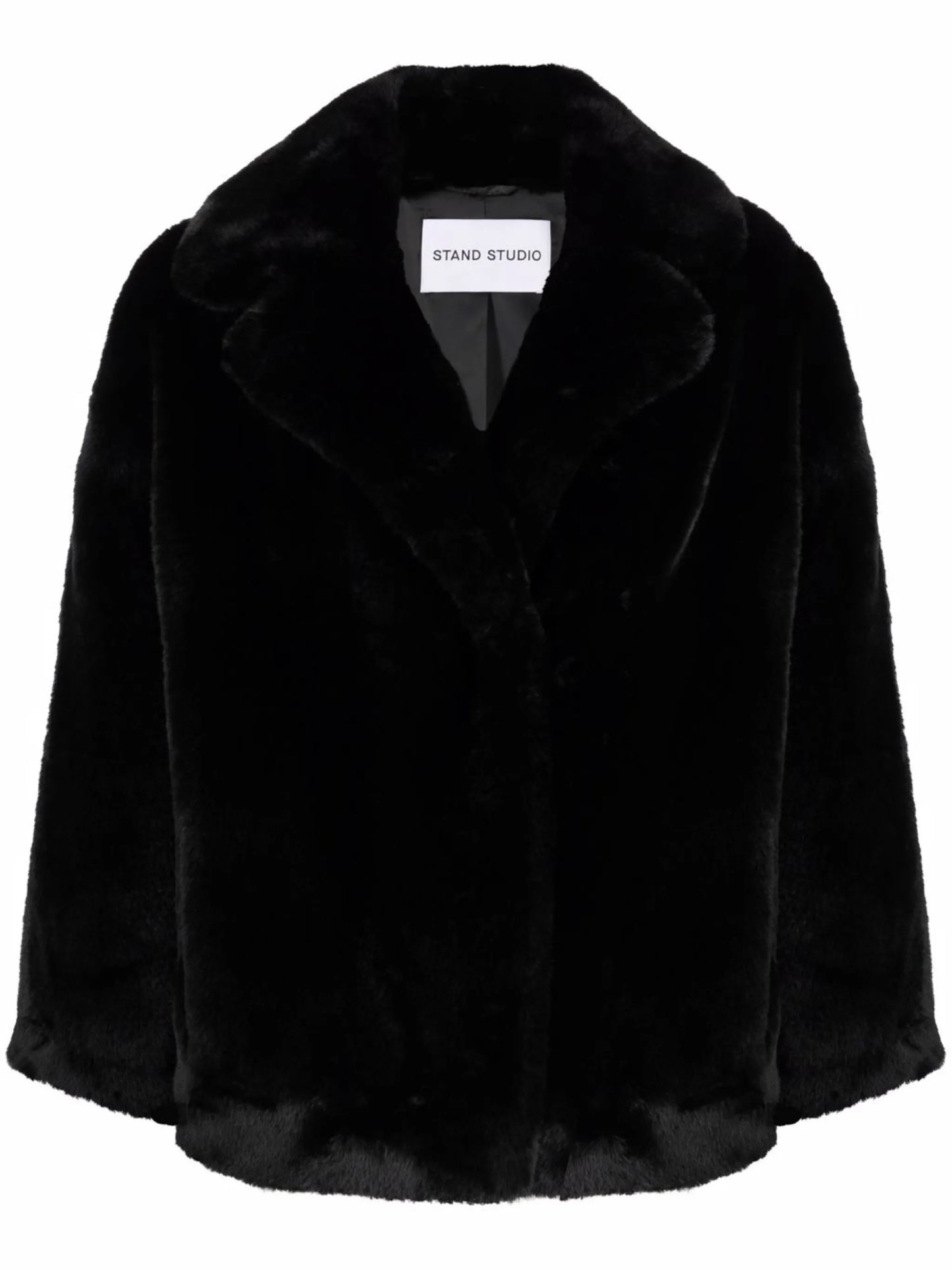 faux-fur oversized coat