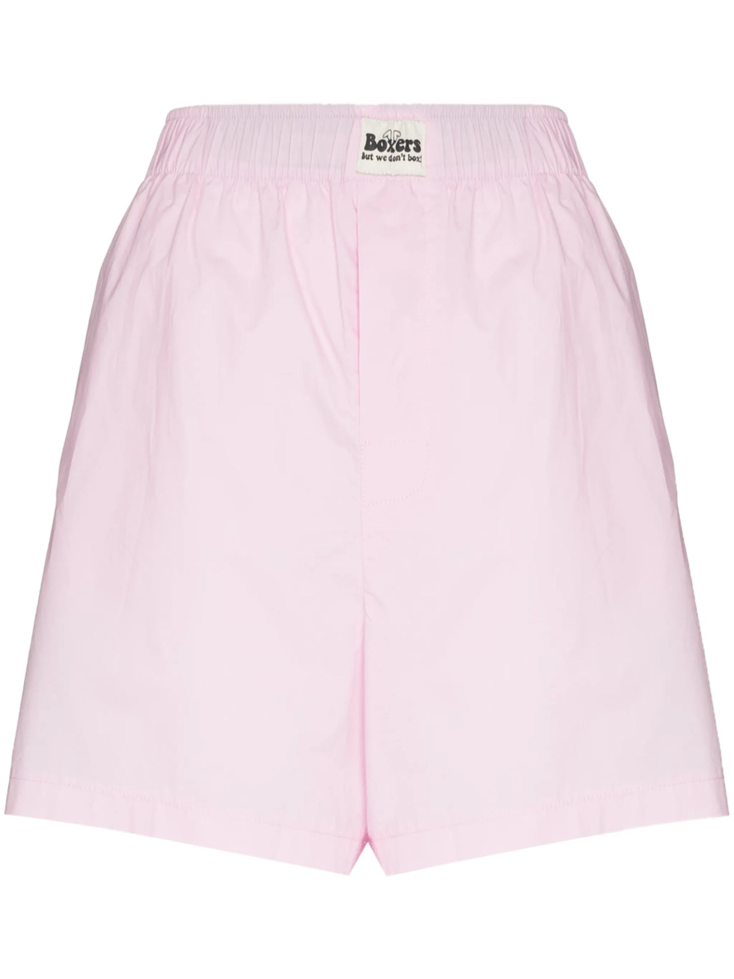 elasticated-waist boxer shorts