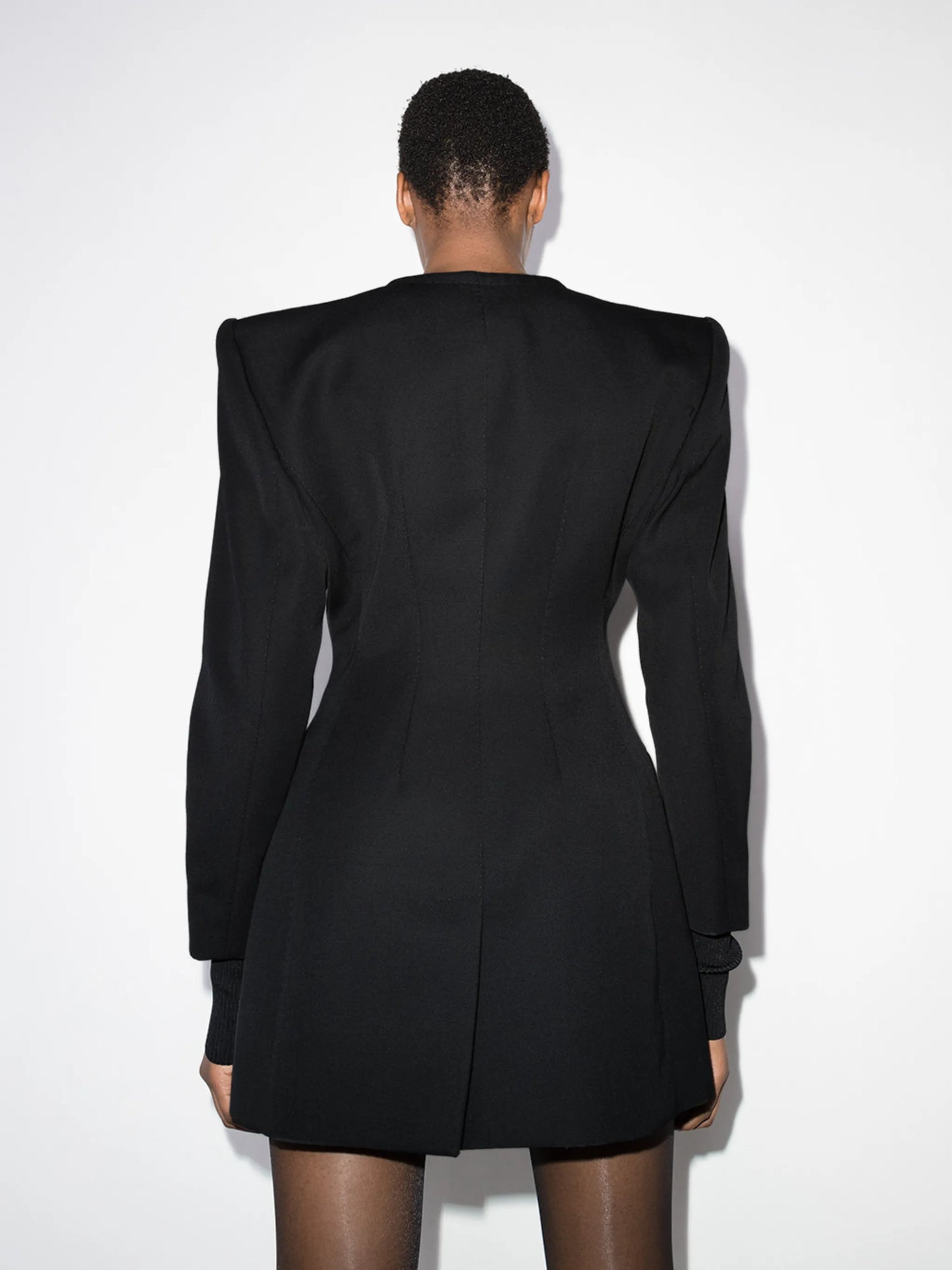 logo-detail fitted jacket