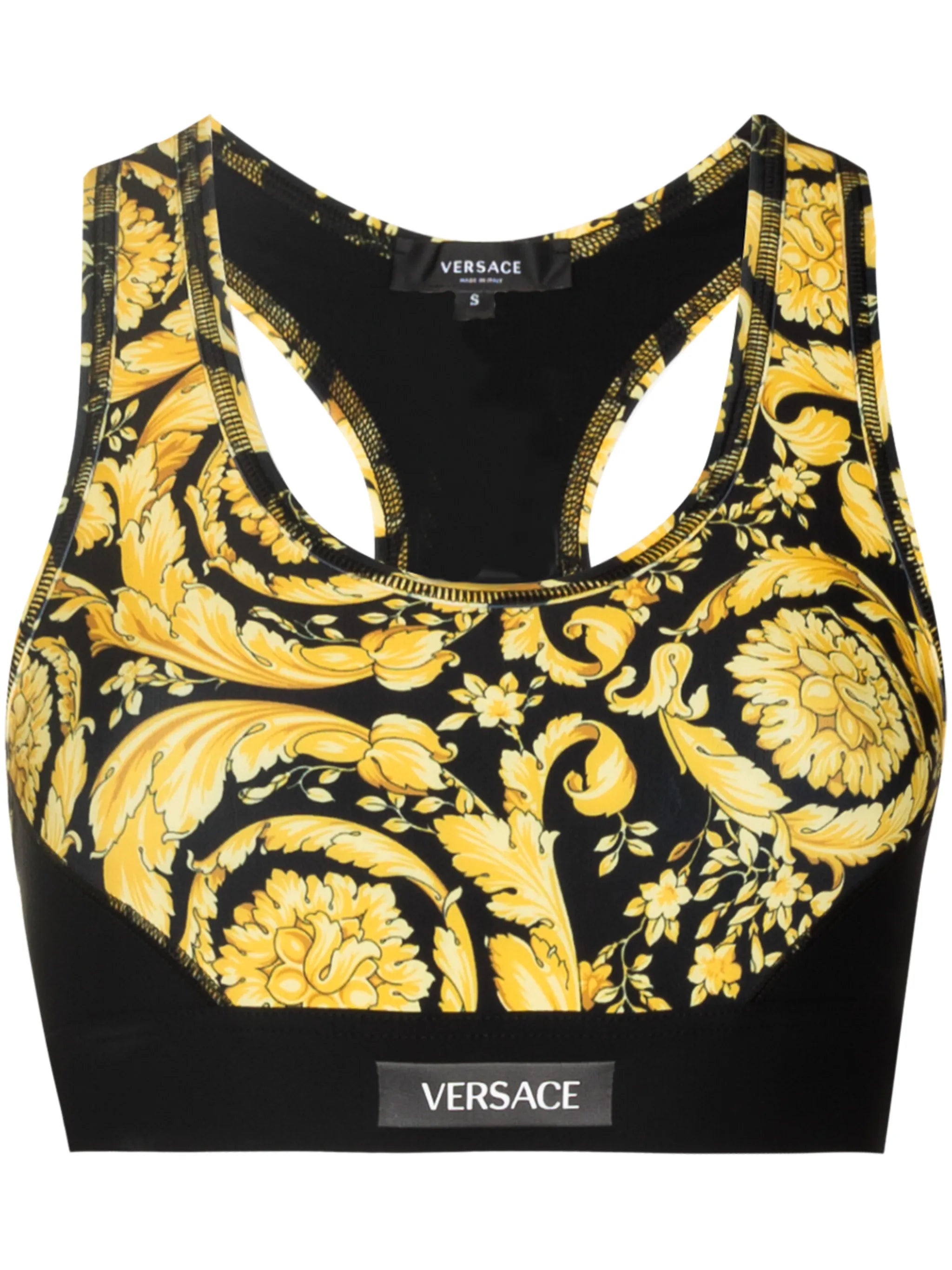 Barocco print sports bra