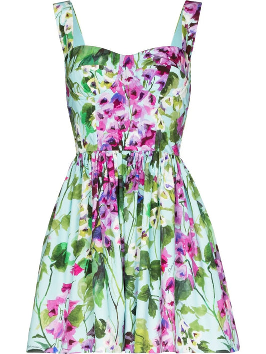 all-over floral print dress