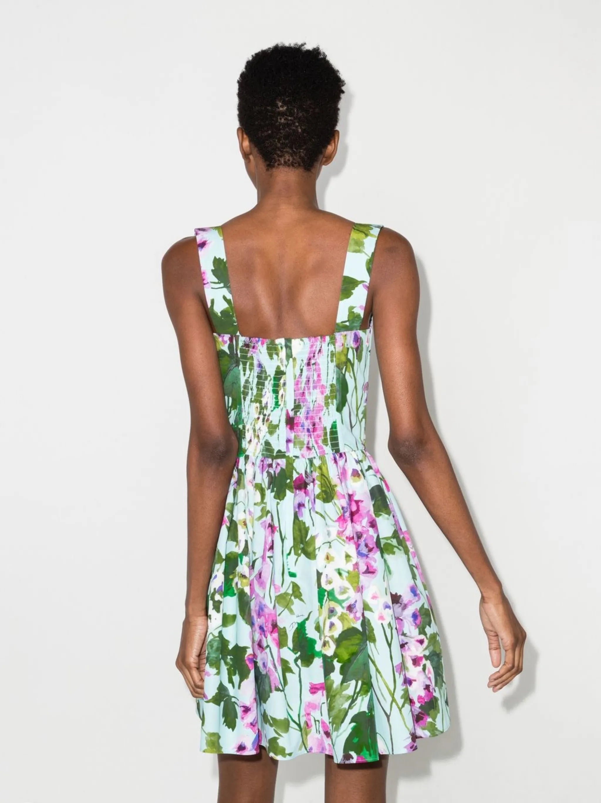 all-over floral print dress