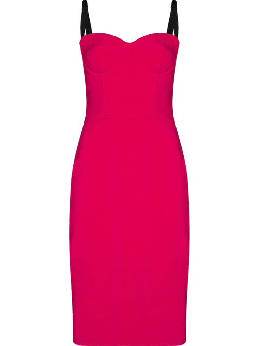 bustier-style midi dress