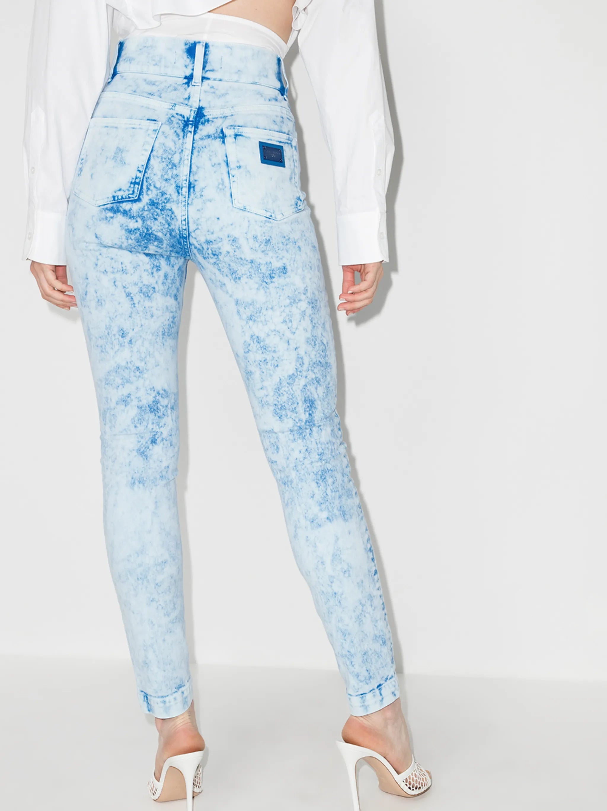 acid wash skinny jeans