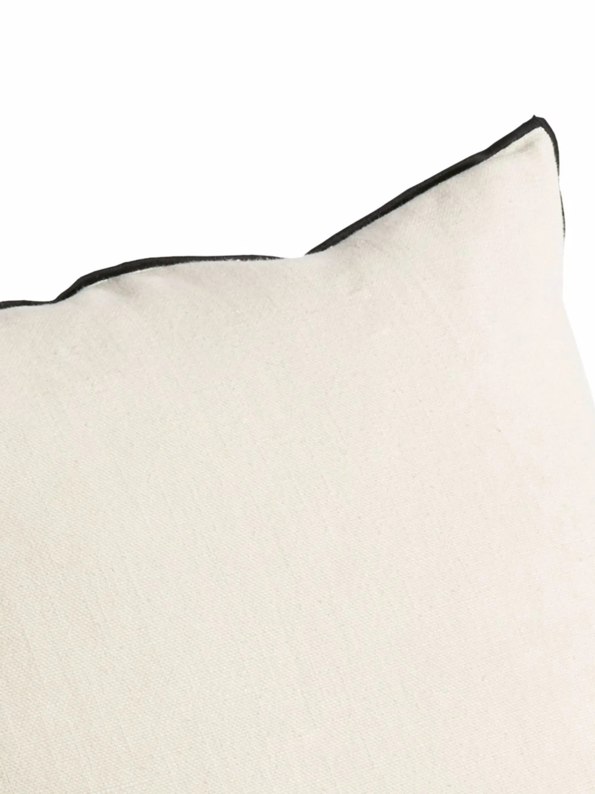 contrasting-trim cushion