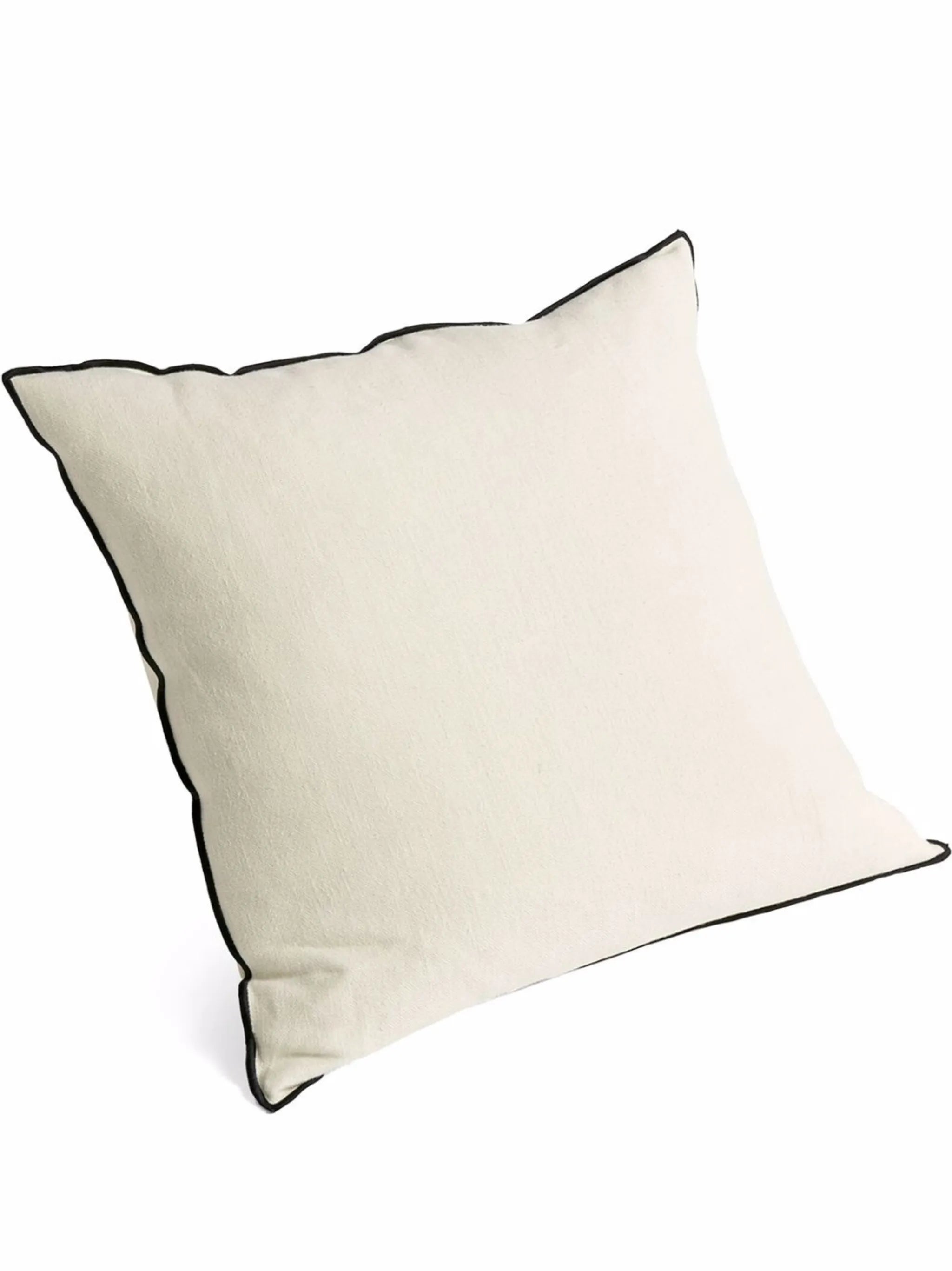 contrasting-trim cushion