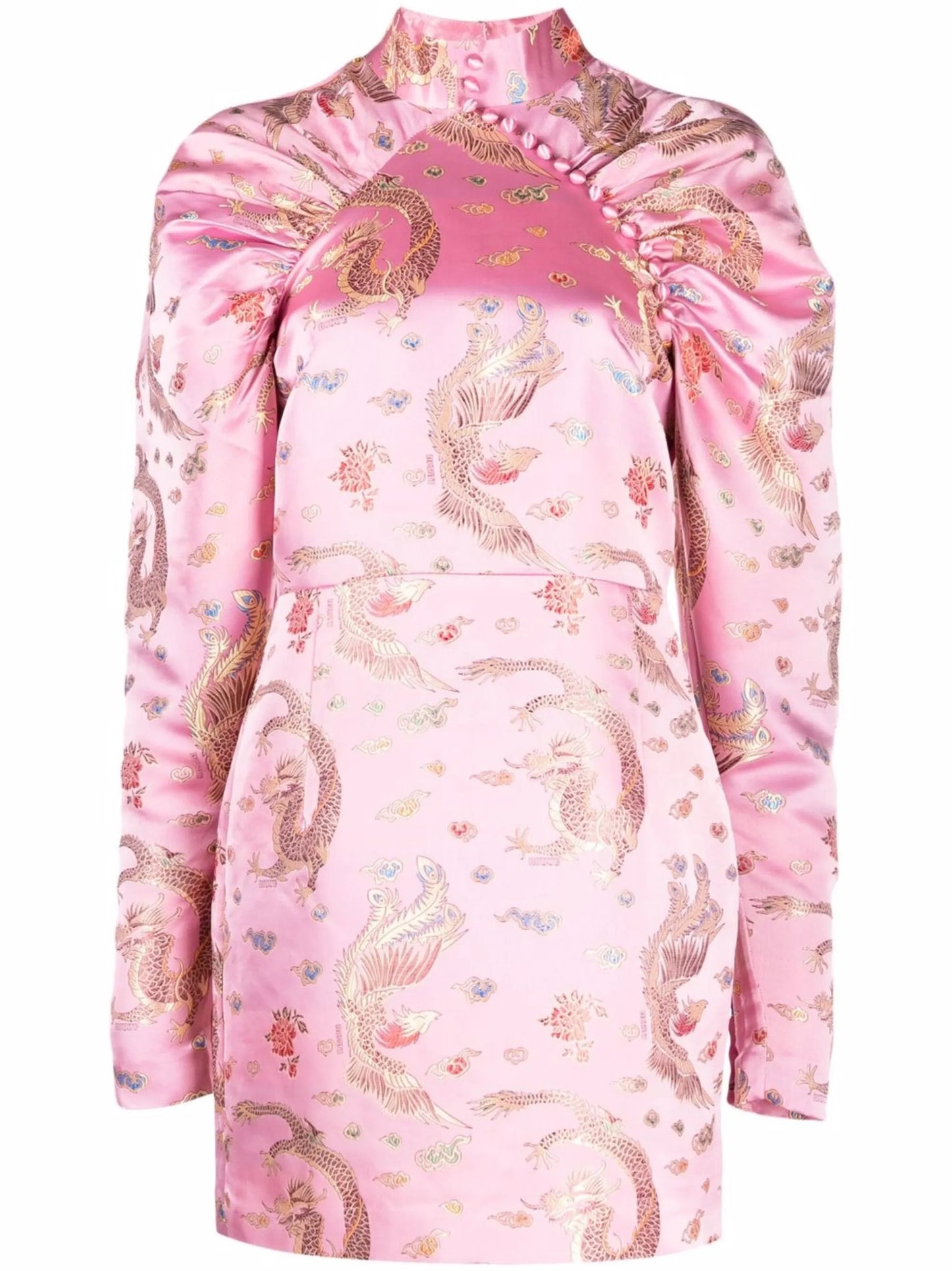 Kim puff-sleeve dress