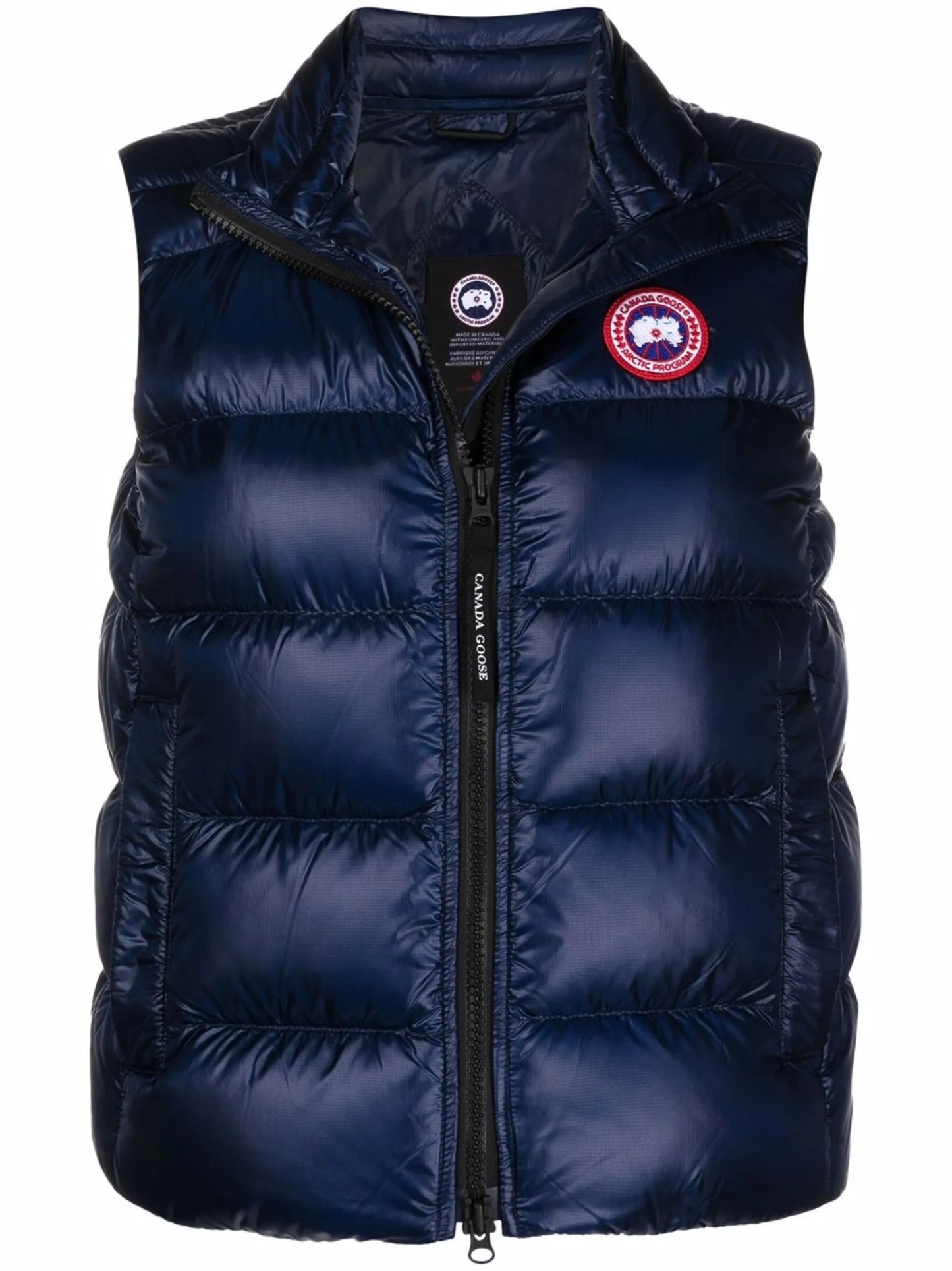 padded zip-up gilet