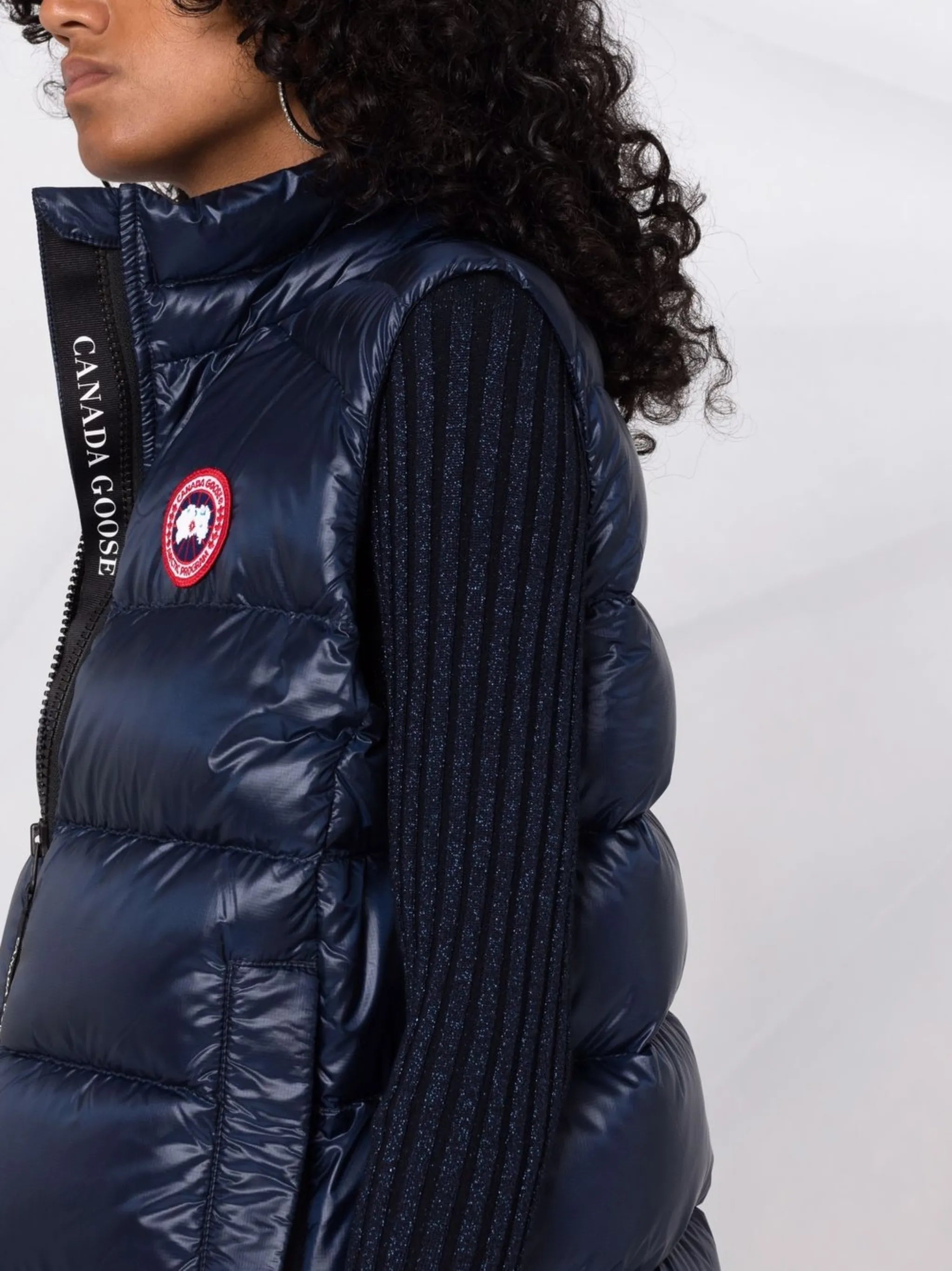 padded zip-up gilet