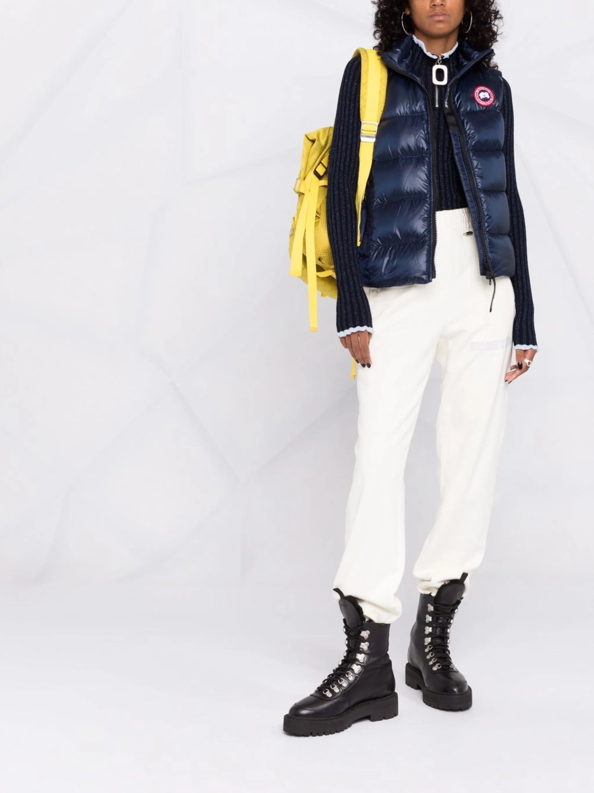 padded zip-up gilet