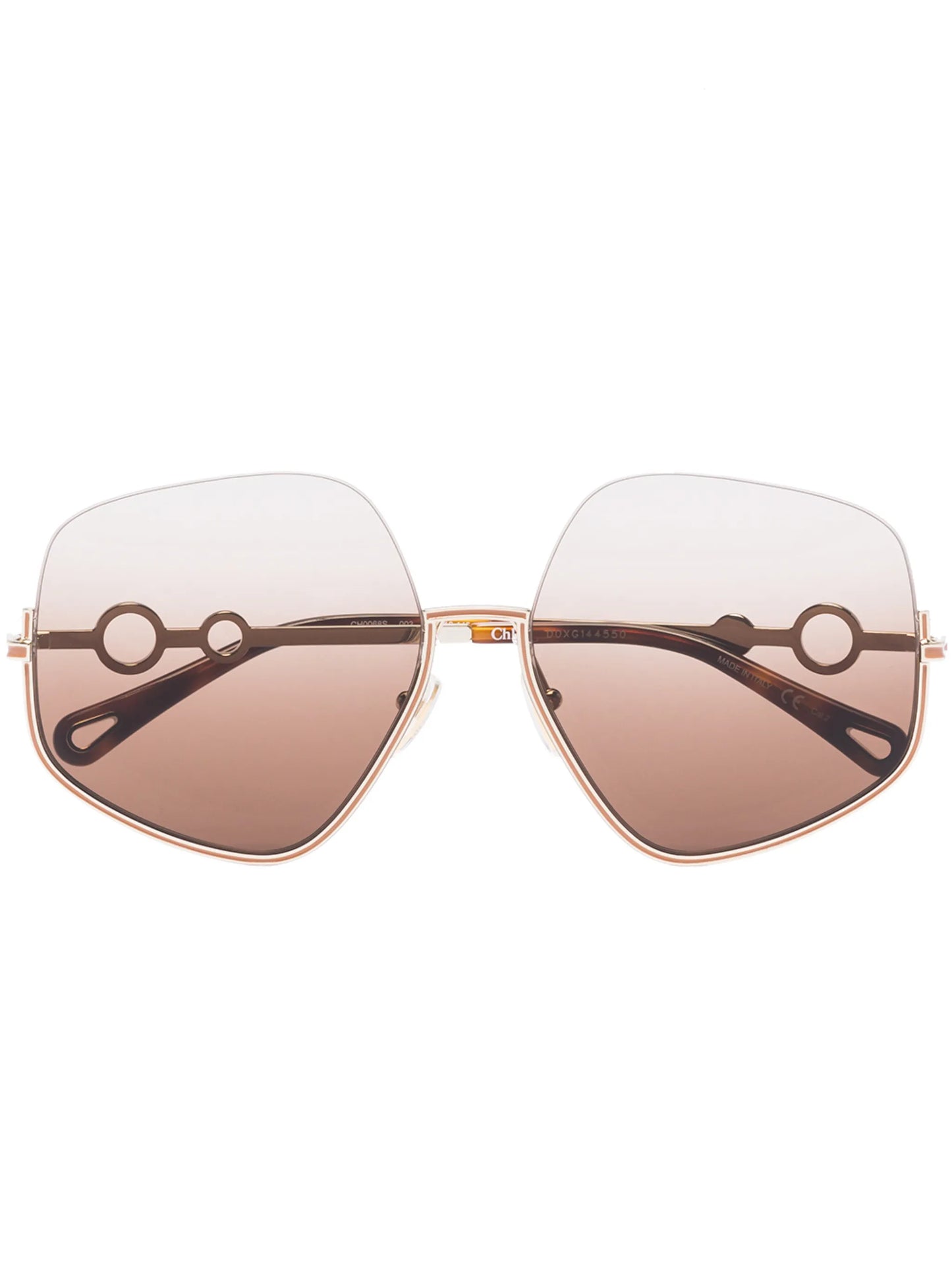 Sofya hexagonal-frame sunglasses