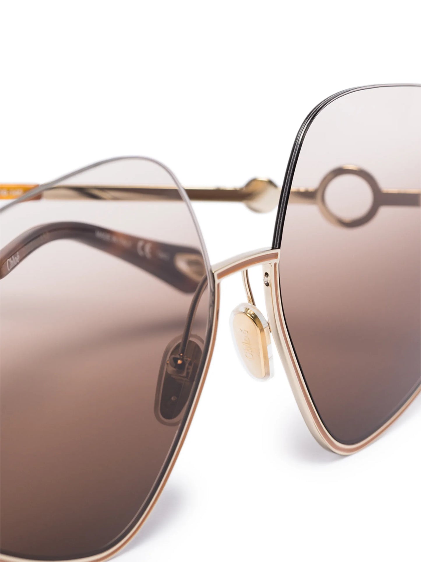 Sofya hexagonal-frame sunglasses