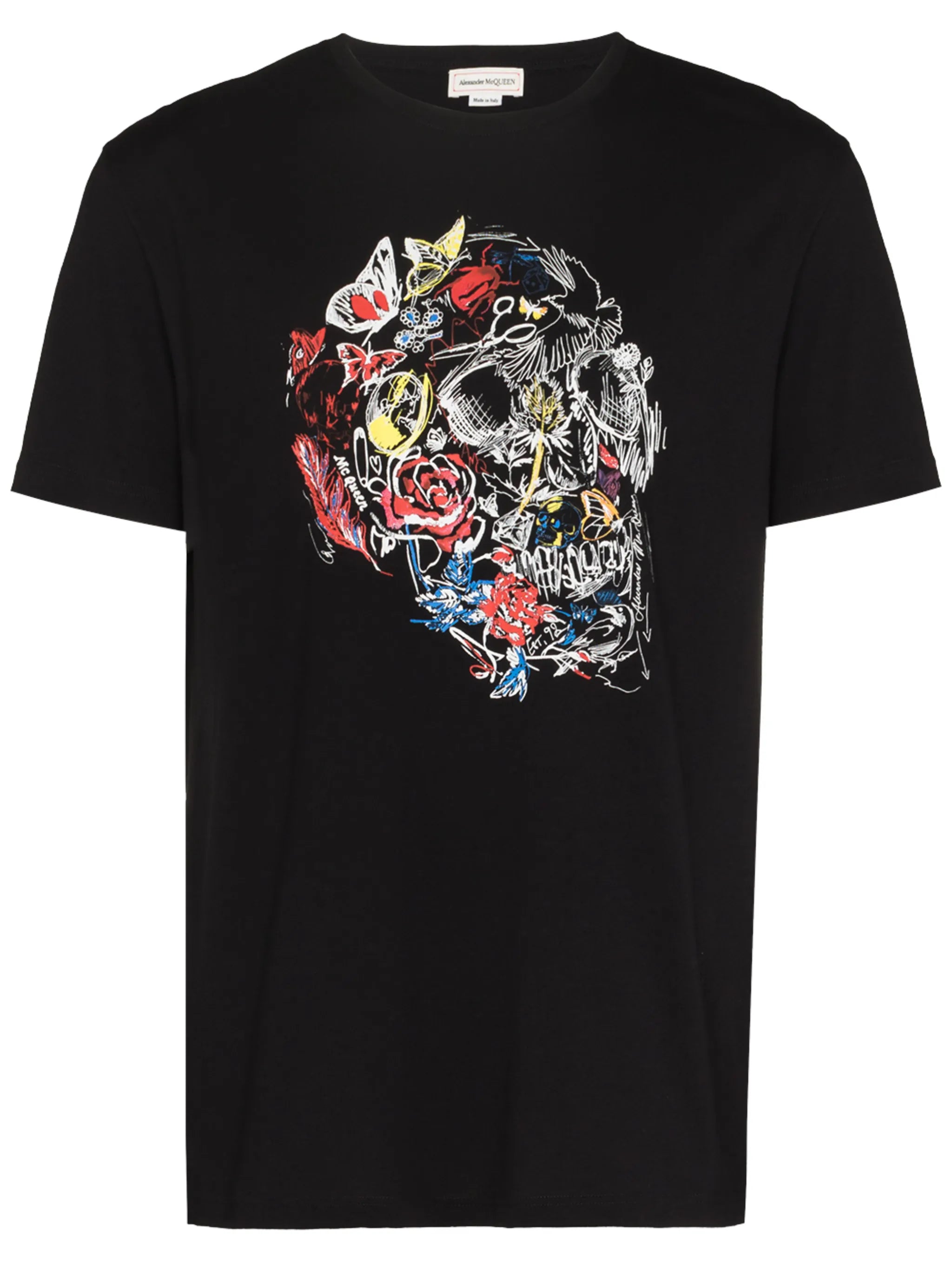 skull-print cotton T-shirt