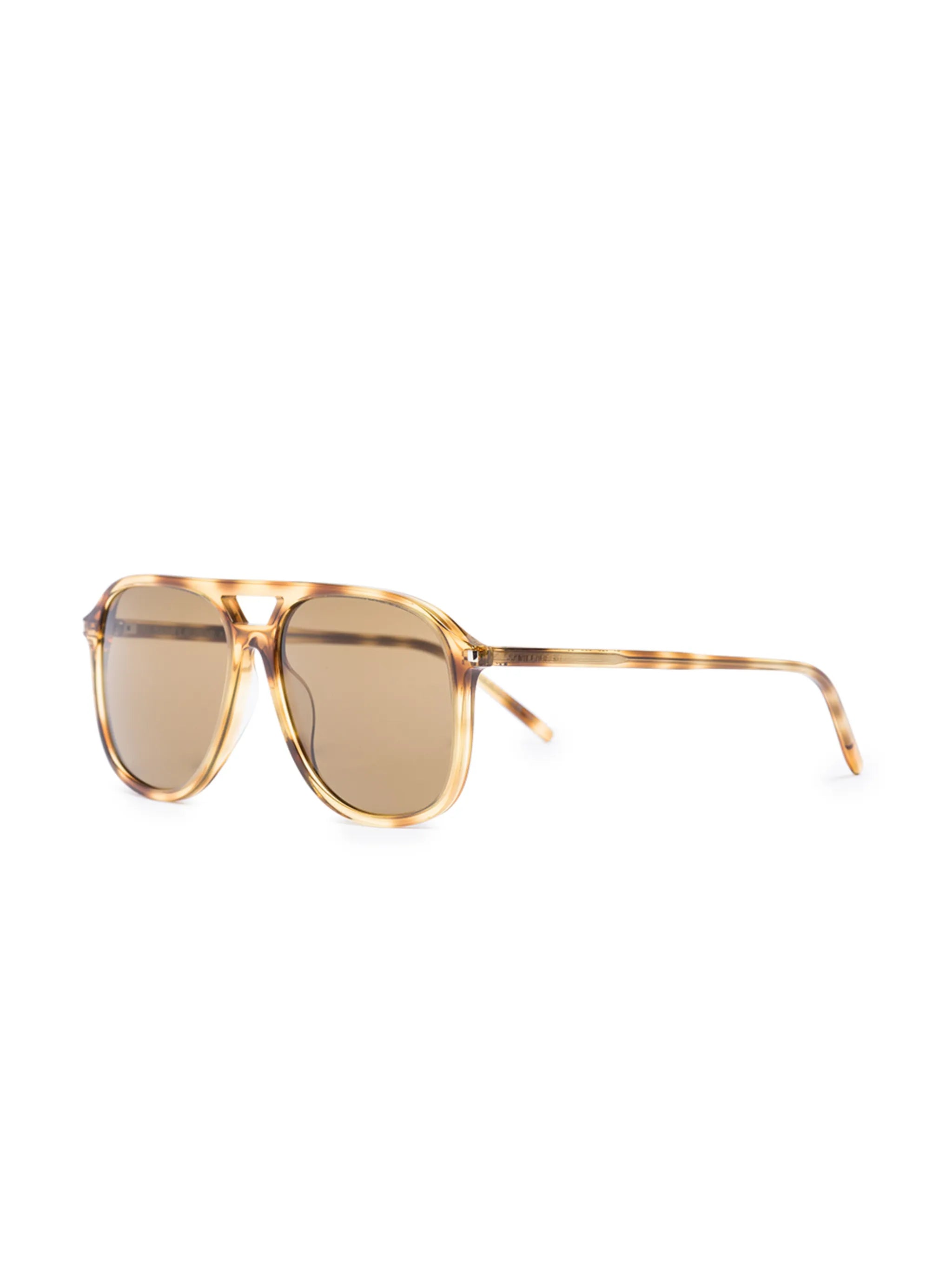 tortoiseshell pilot-frame sunglasses