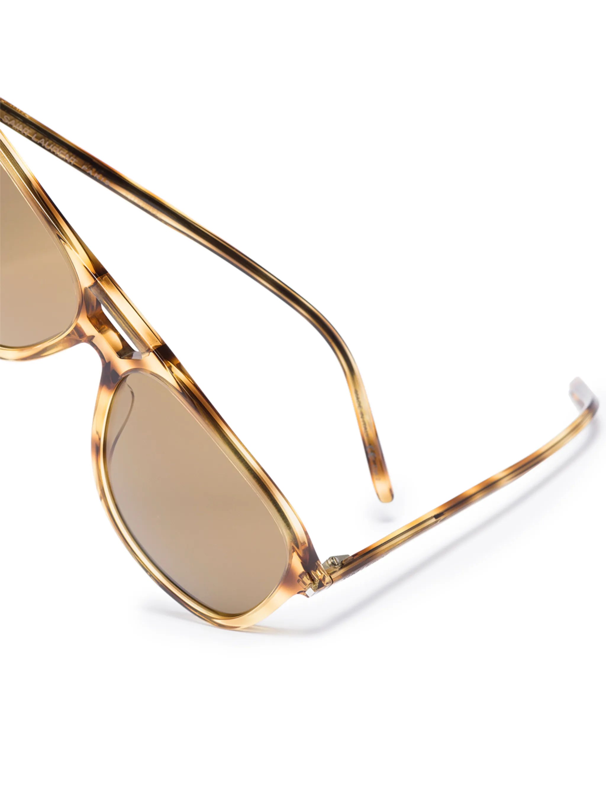 tortoiseshell pilot-frame sunglasses