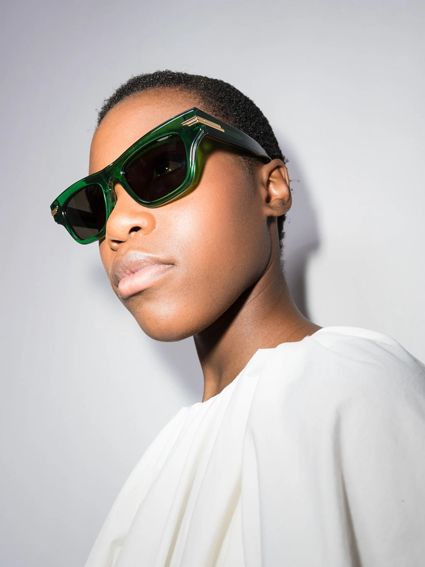 Mitre square-frame sunglasses