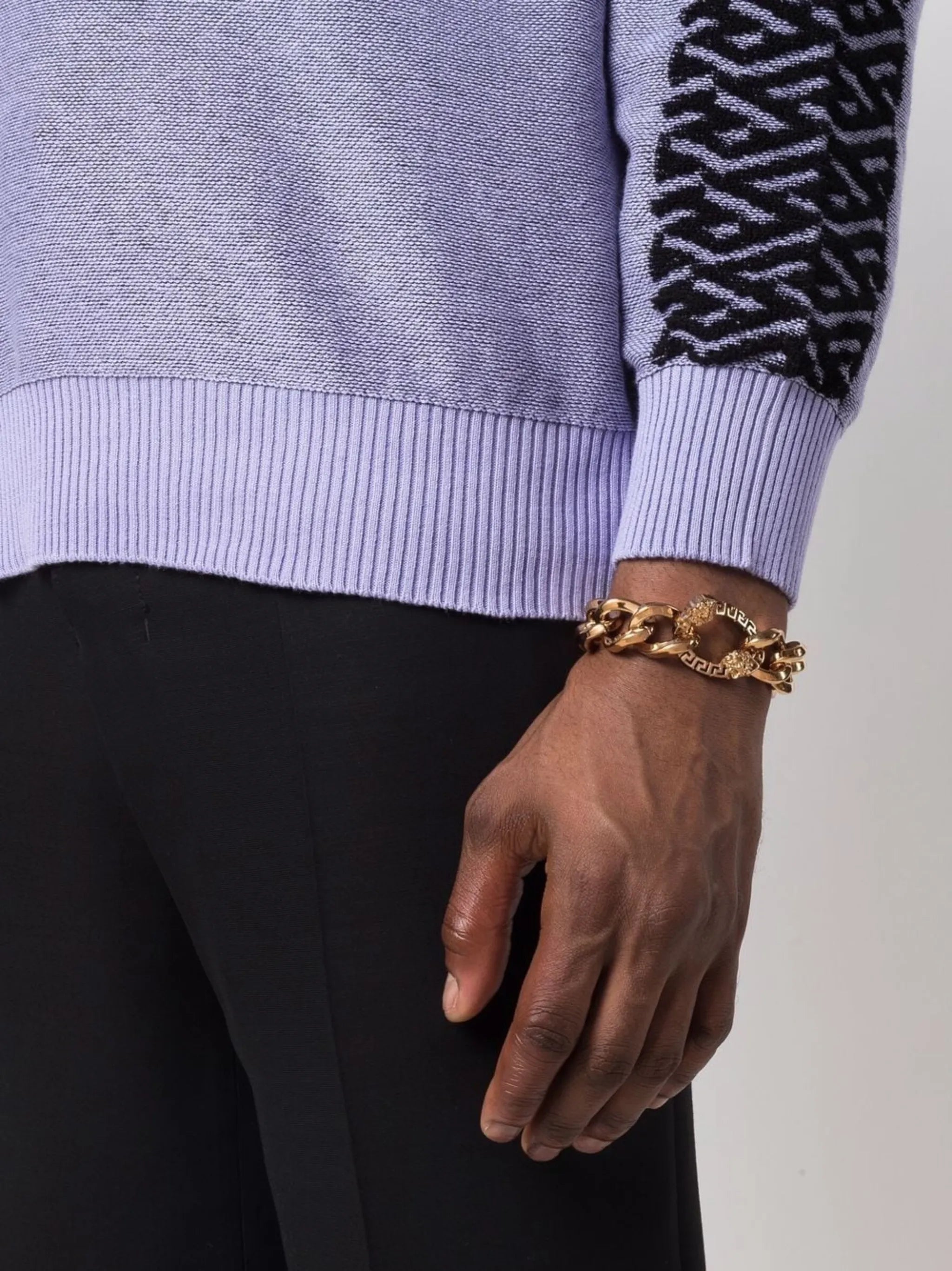 Greca chain-link bracelet