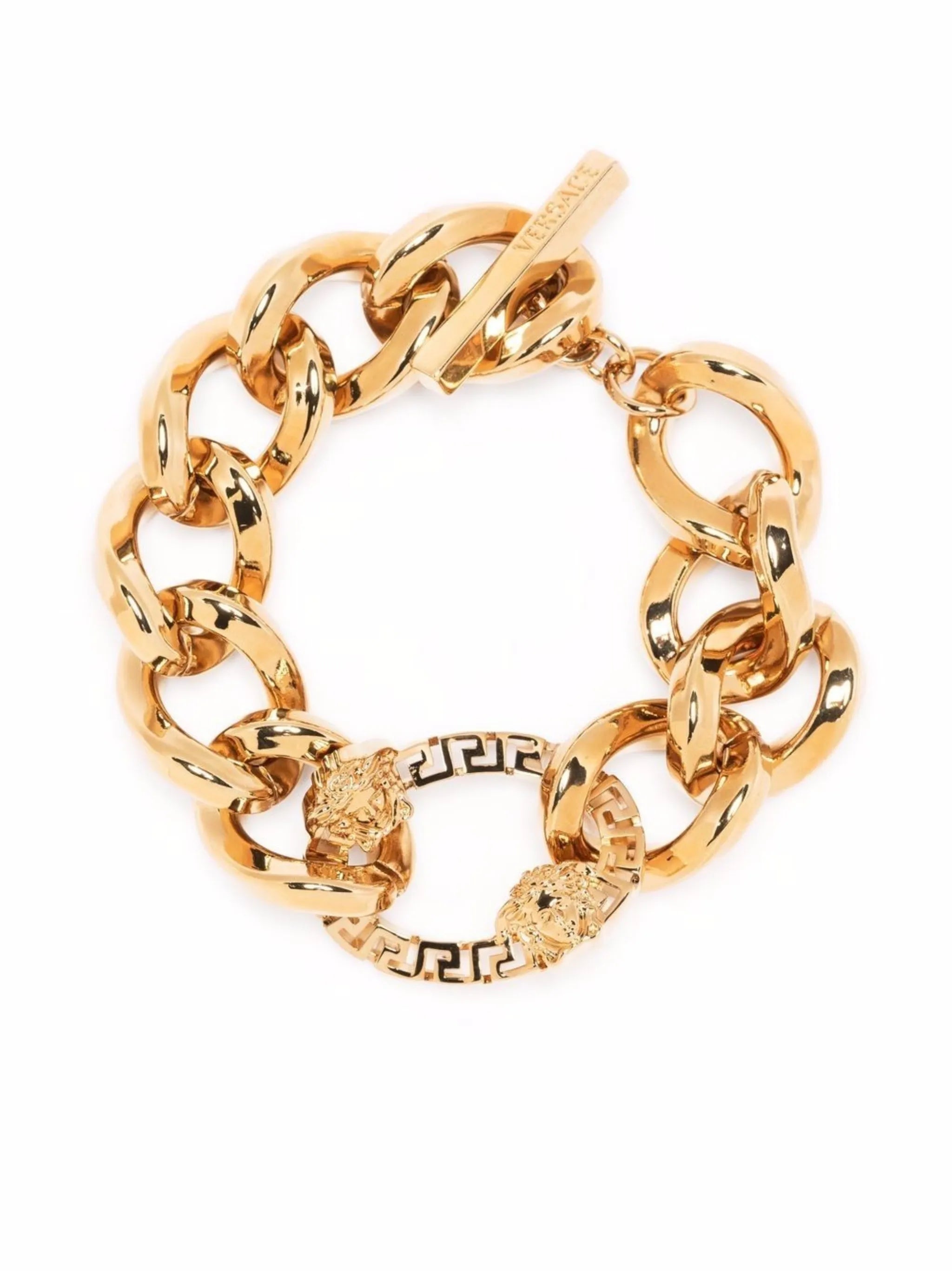 Greca chain-link bracelet