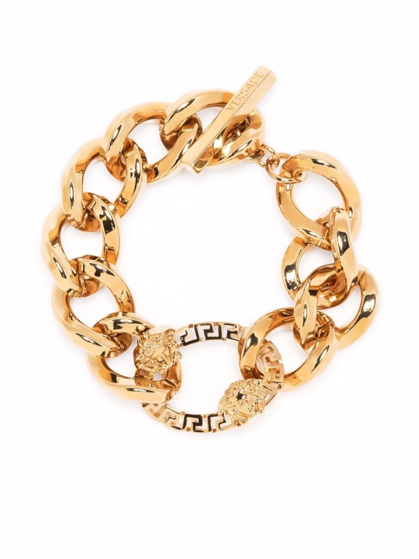 Greca chain-link bracelet